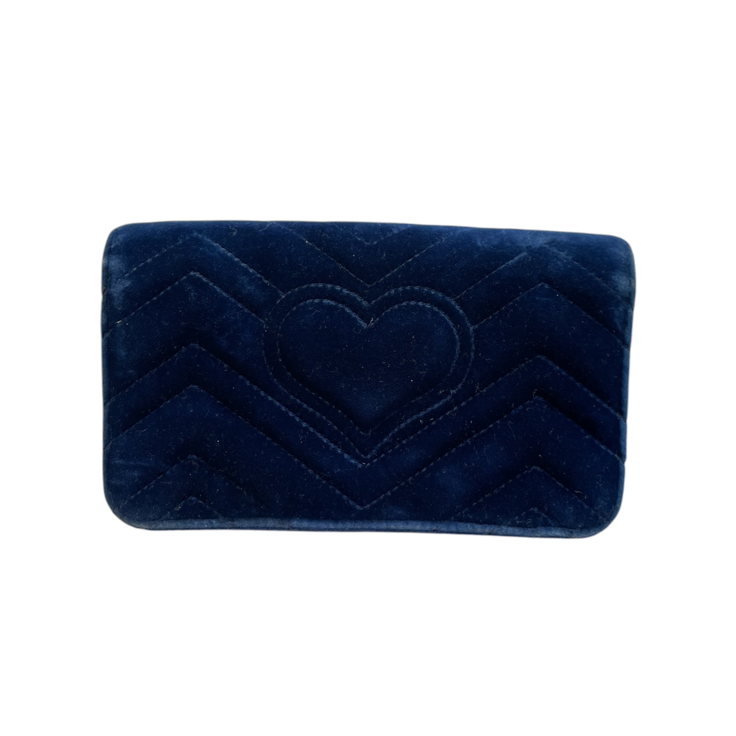 GUCCI/Hand Bag/Velour/NVY/GOLD HARDWARE / BACKHEART view 4