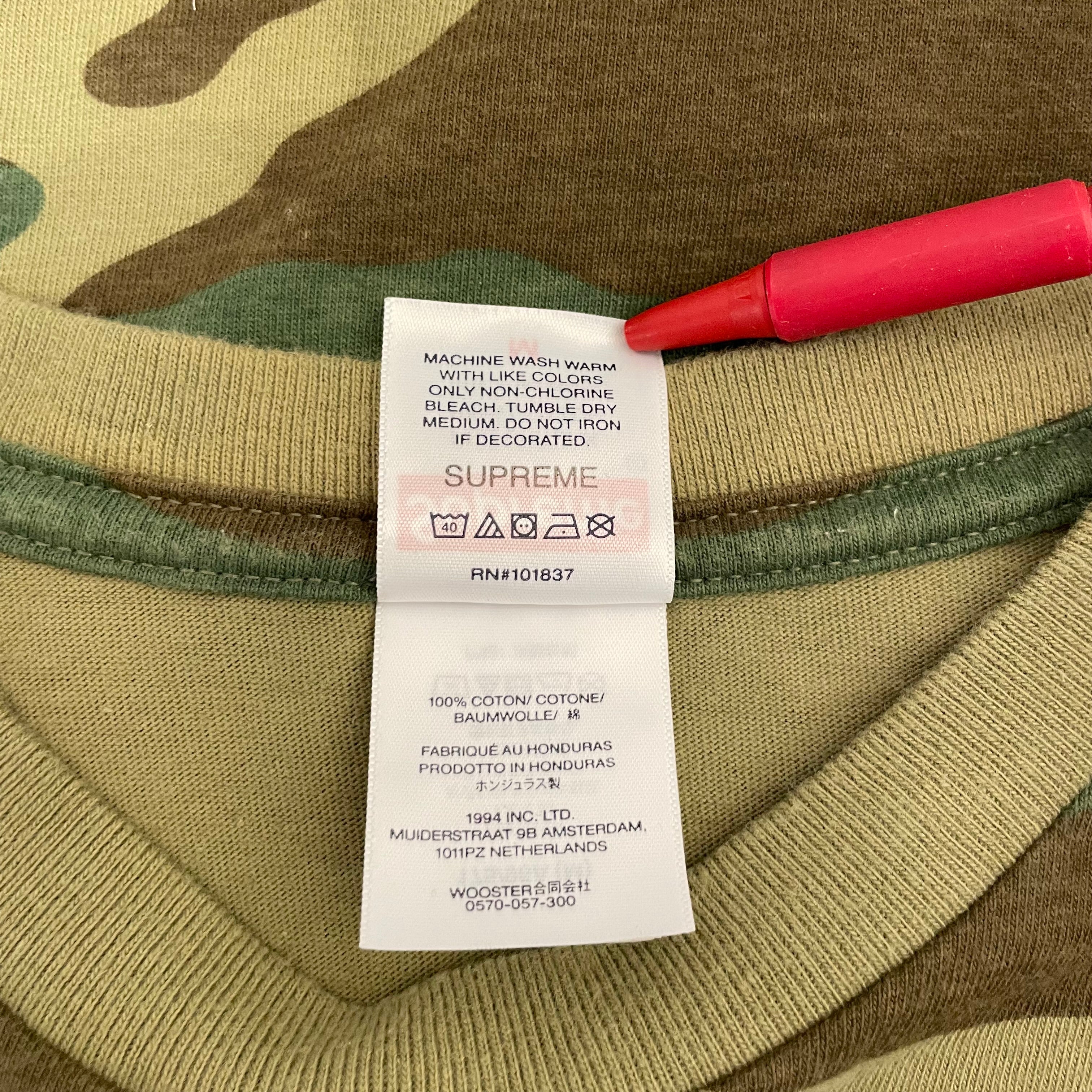 Supreme/T-Shirt/M/Cotton/GRN/Camouflage/ view 4