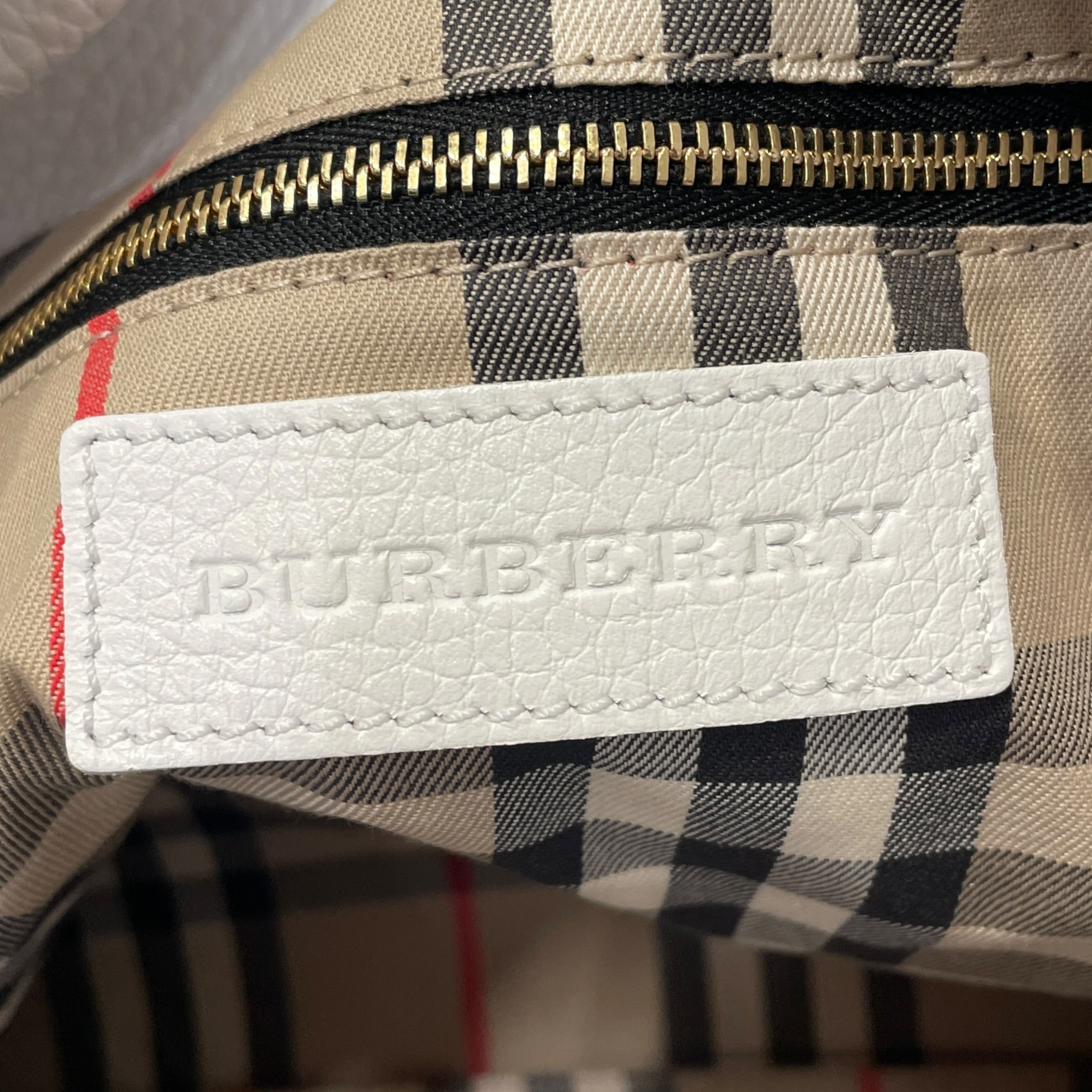 BURBERRY/Tote Bag/Leather/WHT/BAYNARD view 5