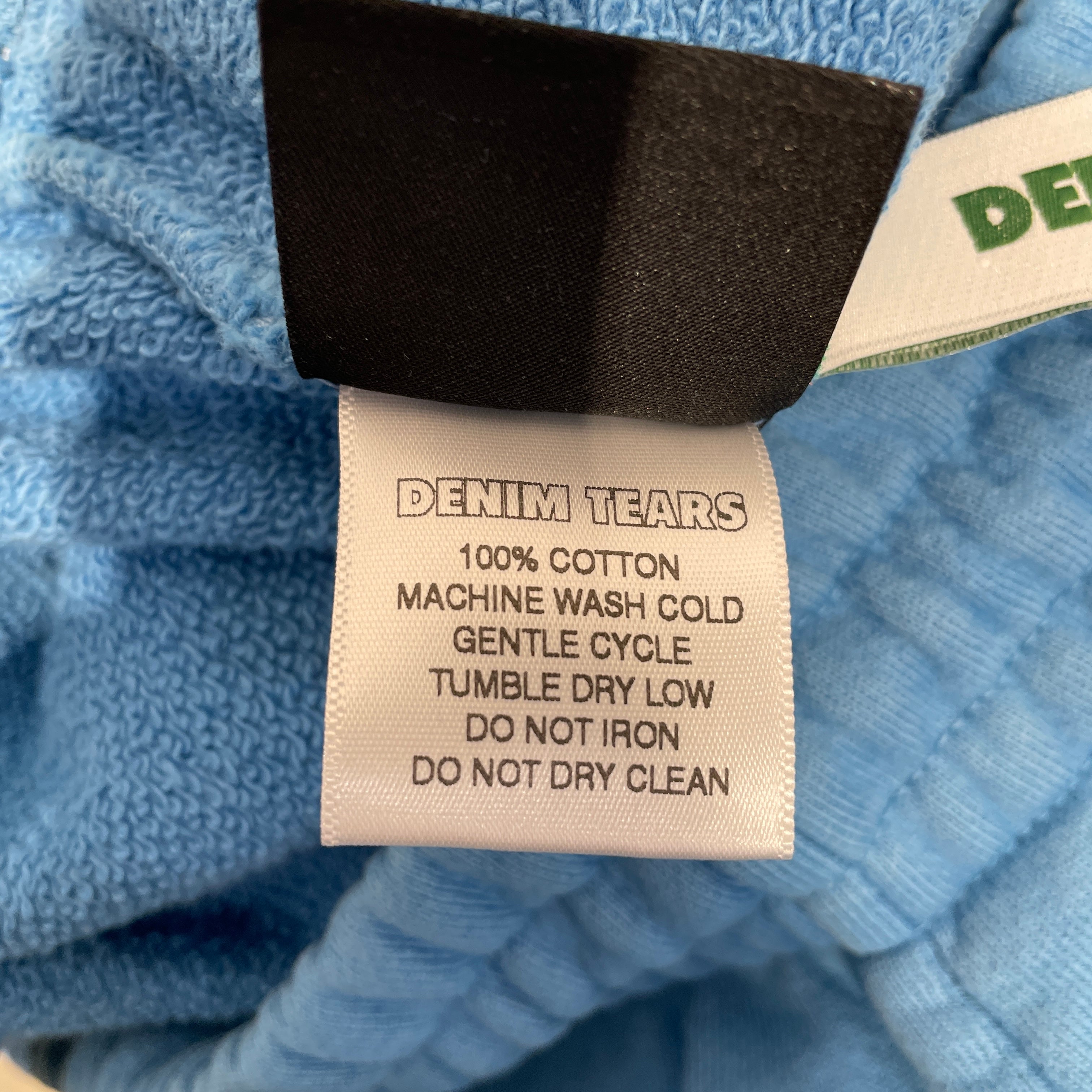 DENIM TEARS/Pants/M/Cotton/BLU/Blue Cotton Print Sweatpants view 4