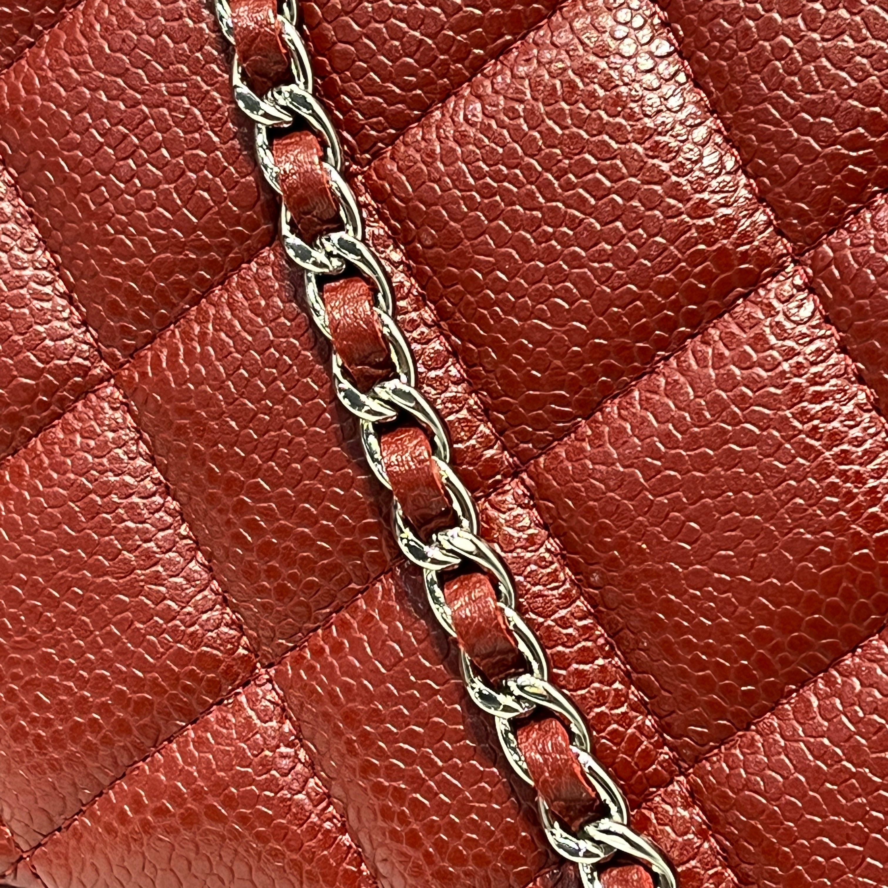 CHANEL/Hand Bag/Leather/BRD/caviar jumbo flap view 10