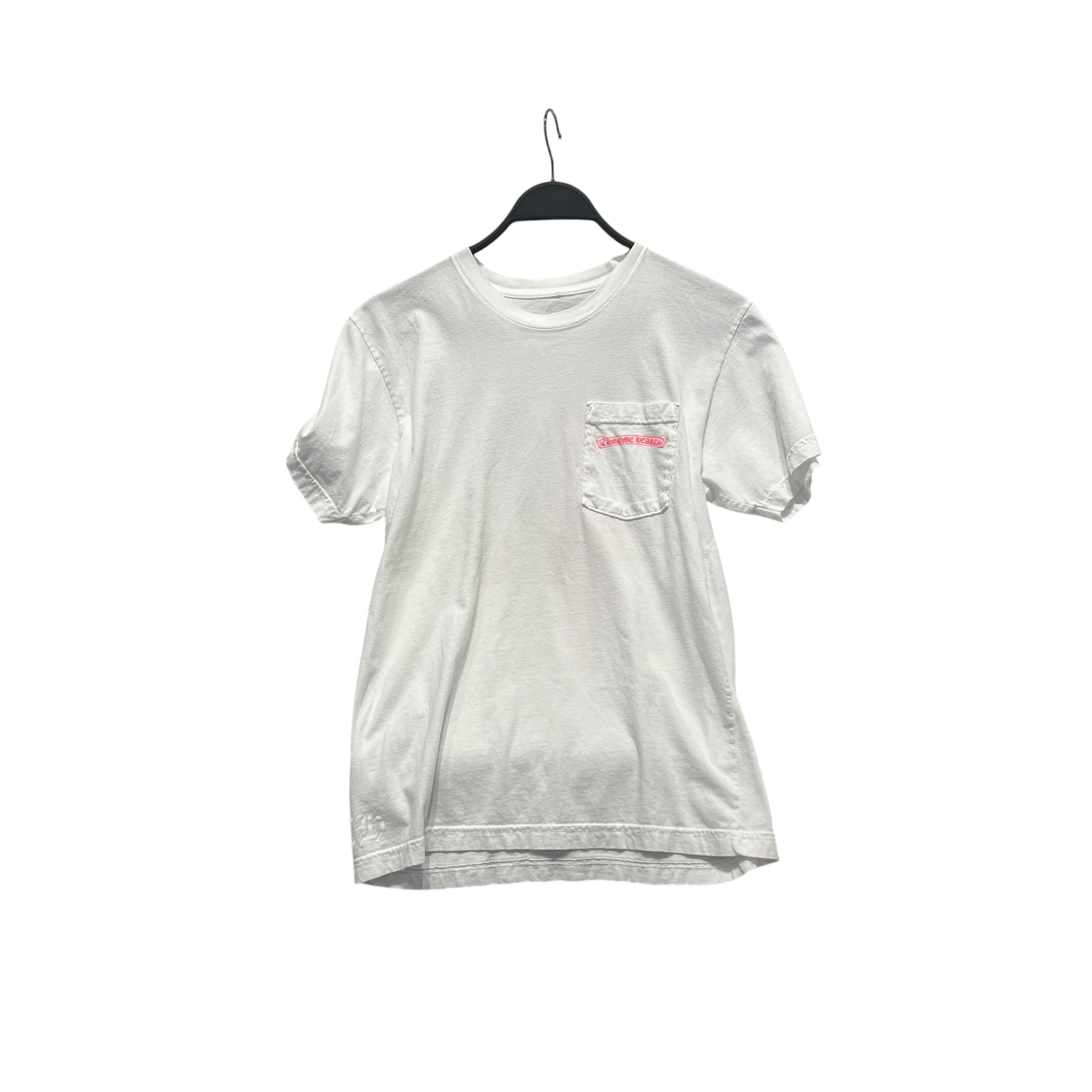 CHROME HEARTS/T-Shirt/M/Cotton/WHT/Graphic/made in hollywood pink view 1