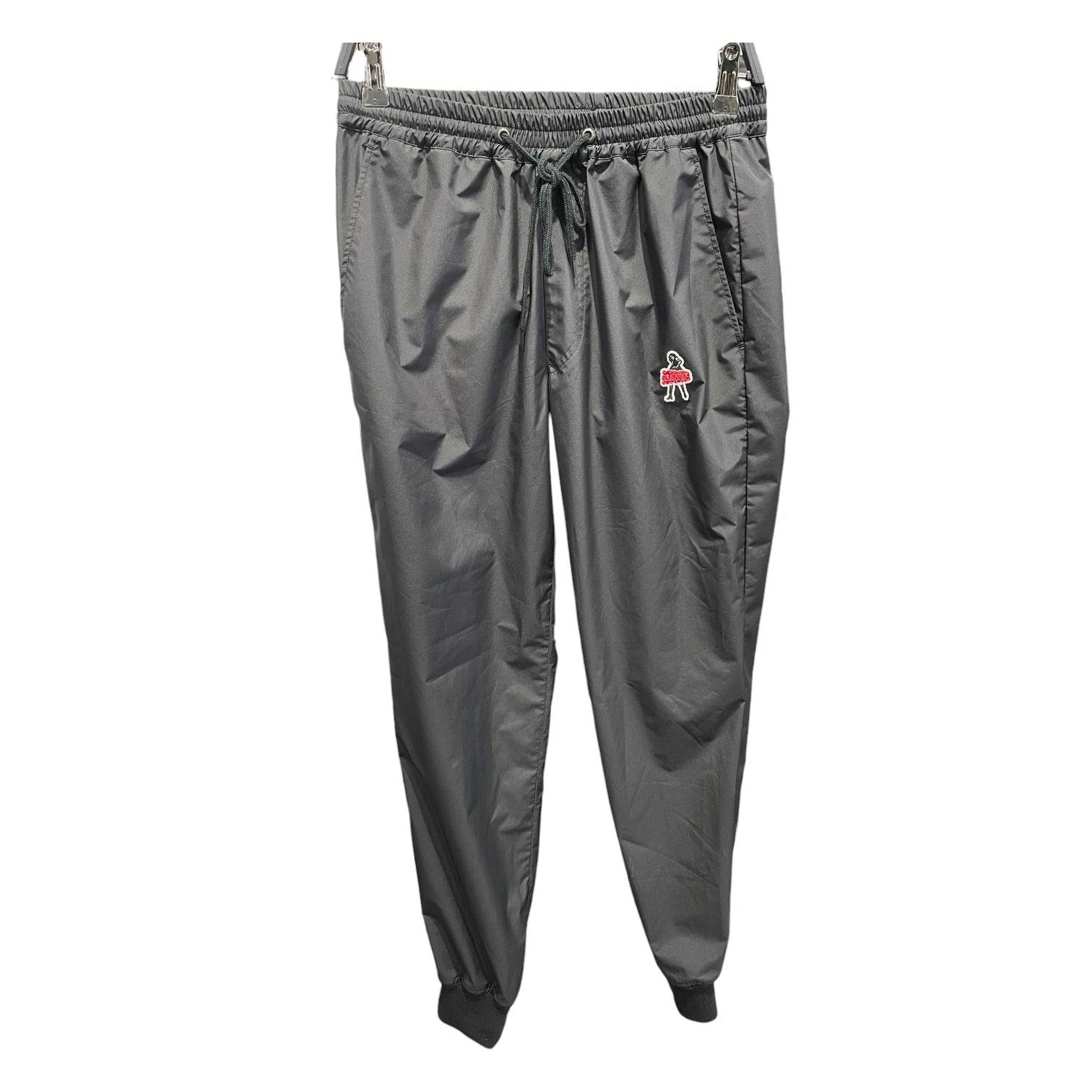 HYSTERIC GLAMOUR/Pants/S/Nylon/BLK/Embroidered Sweatpants view 1