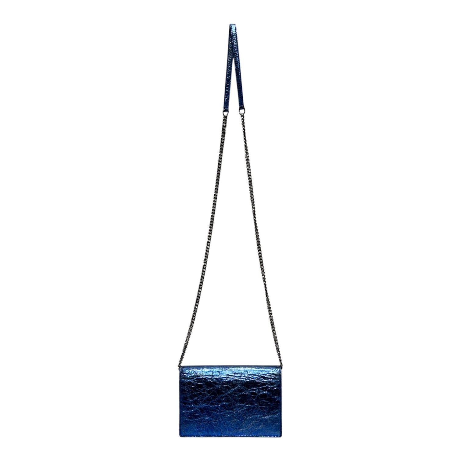 SAINT LAURENT/Cross Body Bag/BLU/CHRME SLV HARDWARE W TASSLE view 2
