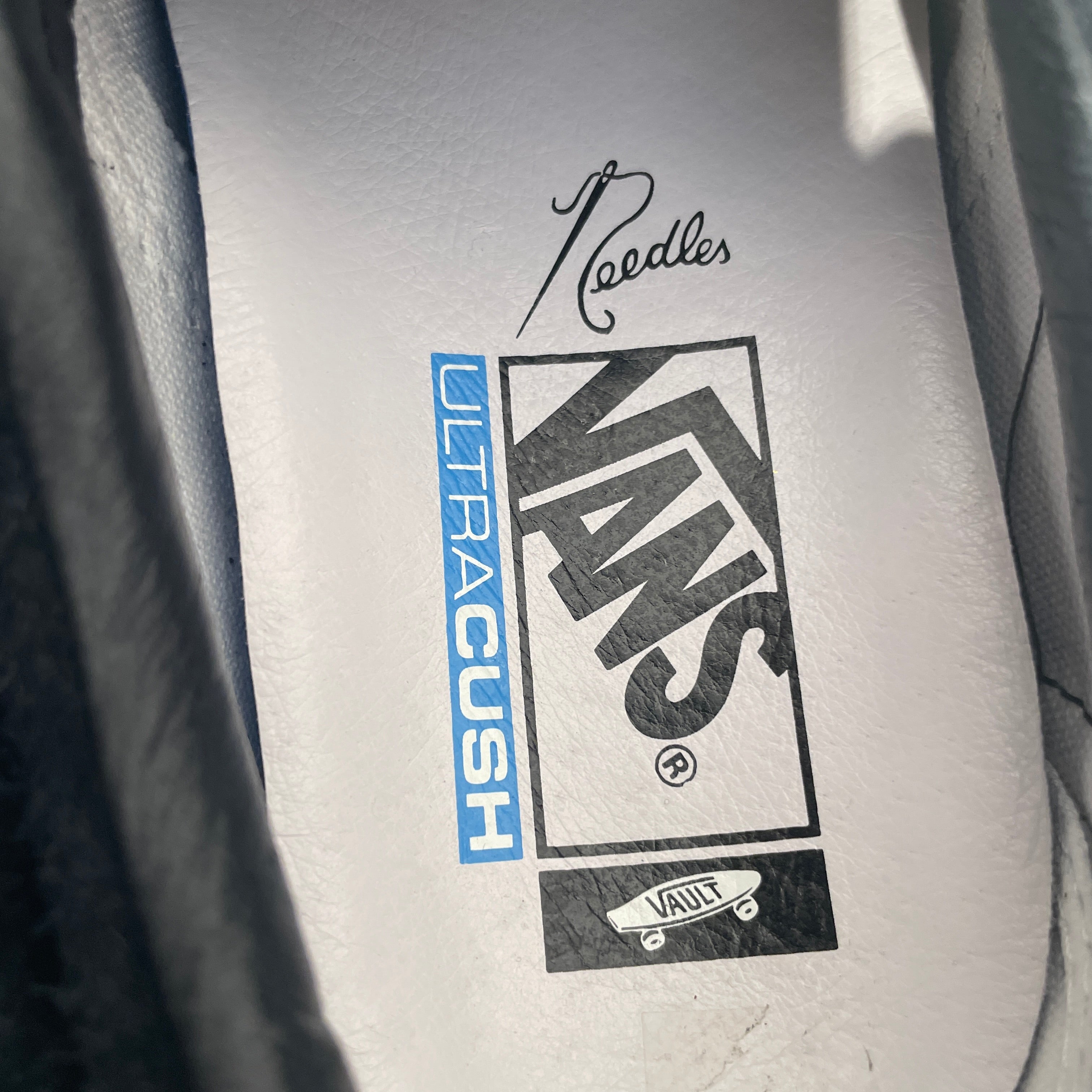 VANS VAULT/Needles/Low-Sneakers/US 6/Suede/BLK/mix match view 4