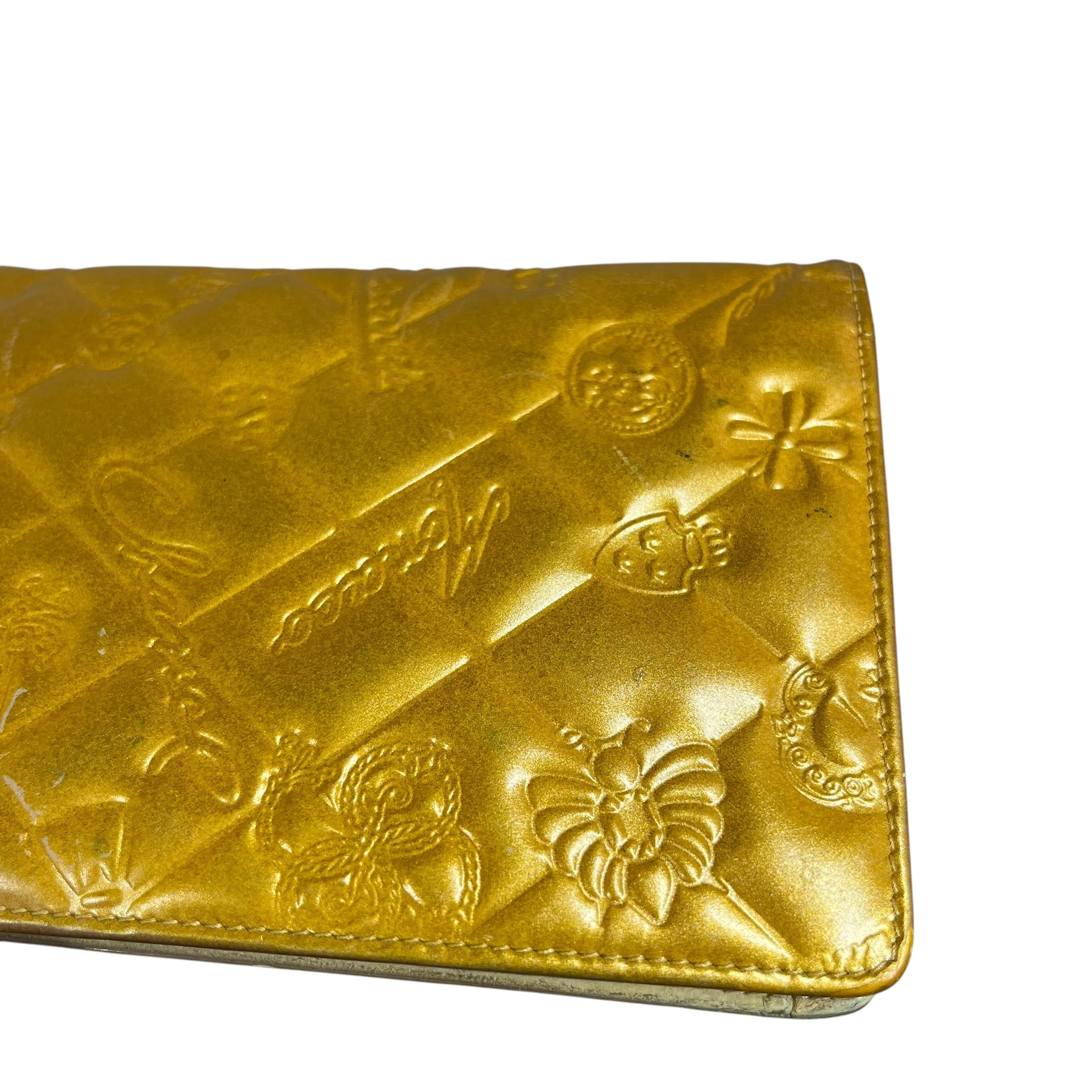 CHANEL/Long Wallet/Leather/GLD/2010s-2011 precious symbols view 10