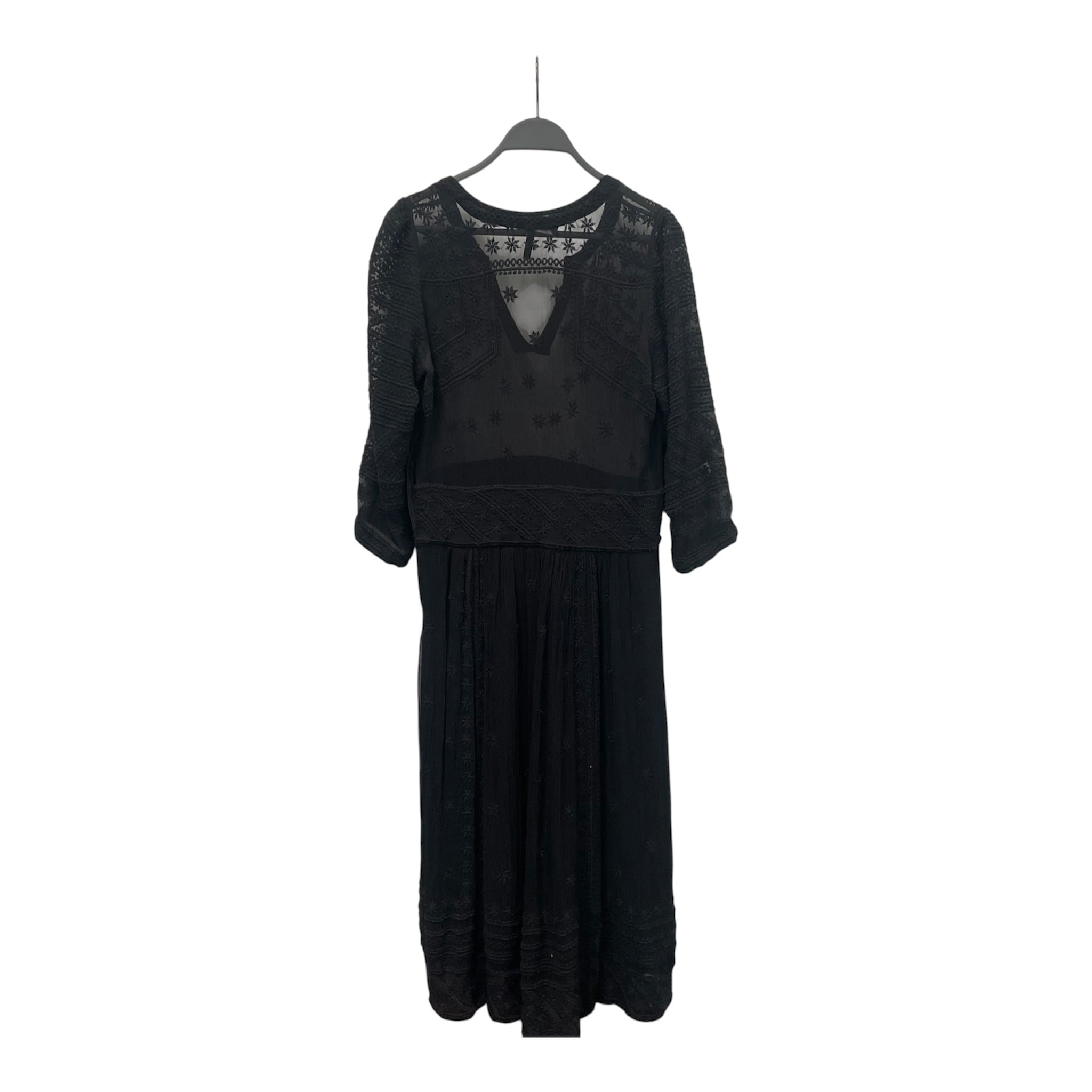 ISABEL MARANT/SL Dress/M/Nylon/BLK/ view 2