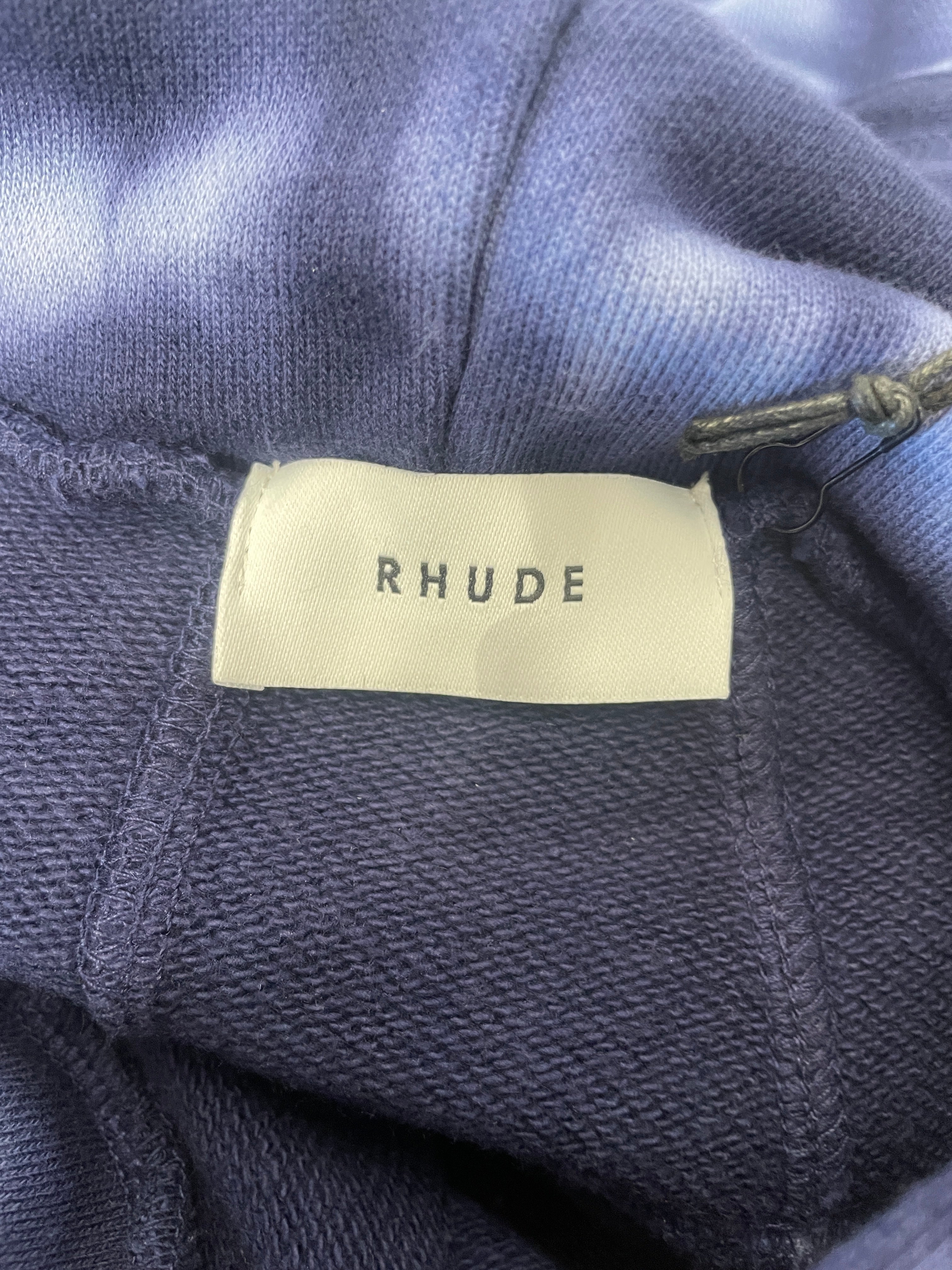 RHUDE/Hoodie/L/All Over Print/Cotton/NVY/ view 3