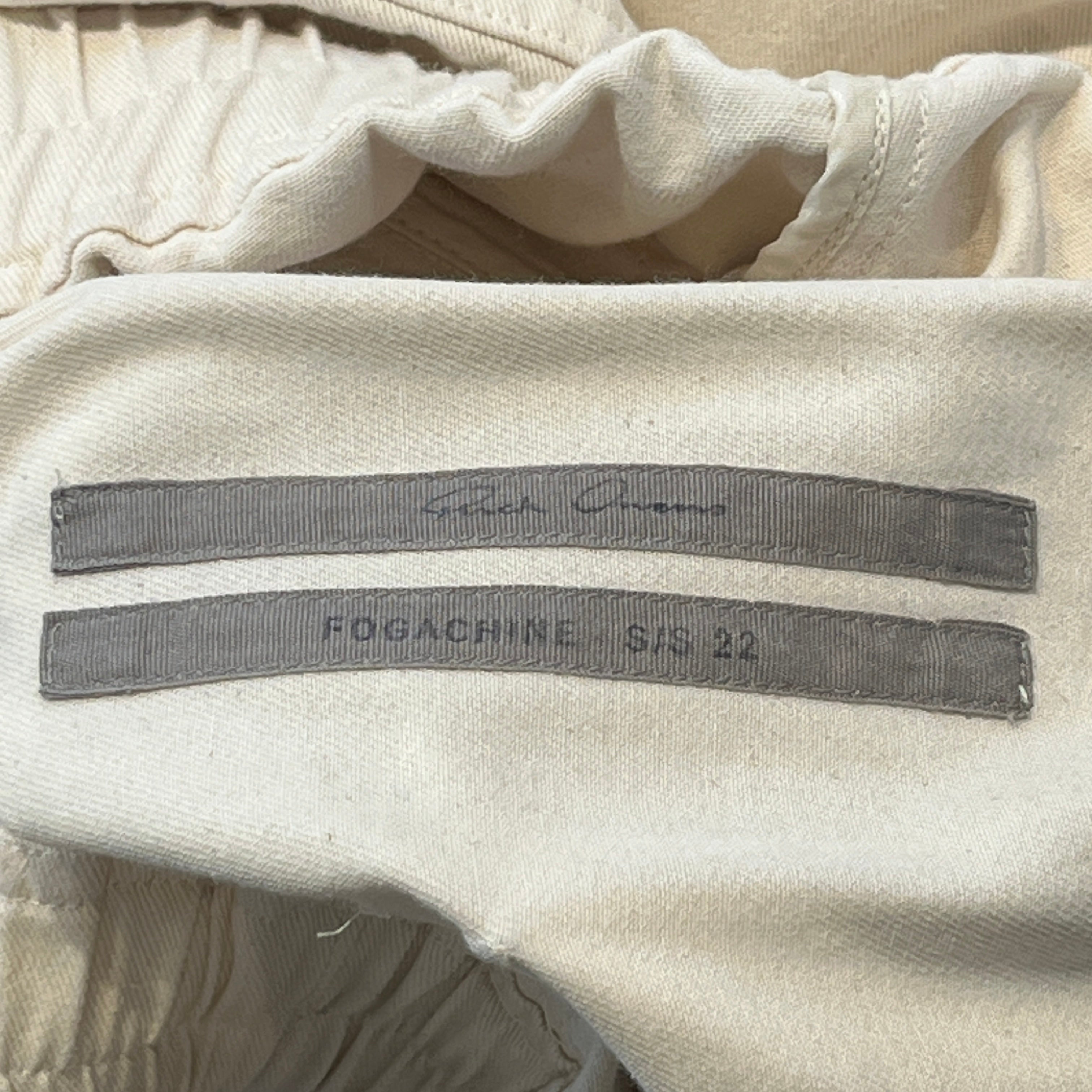 Rick Owens/Shorts/46/Cotton/CRM/FOGACHINE S/S 22 view 3