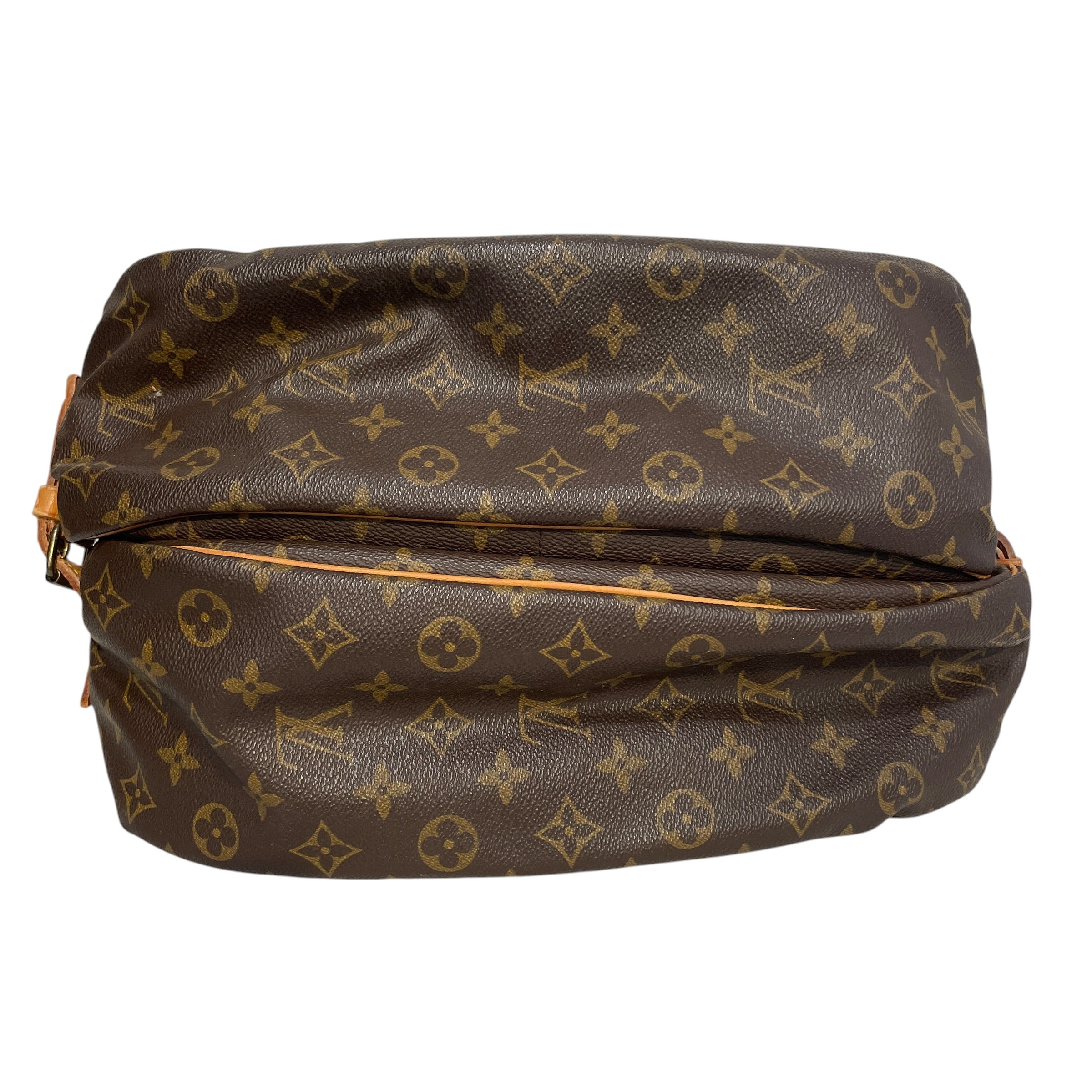 LOUIS VUITTON/Cross Body Bag/Monogram/Leather/BRW/Saumur 35 Messenger Bag view 3