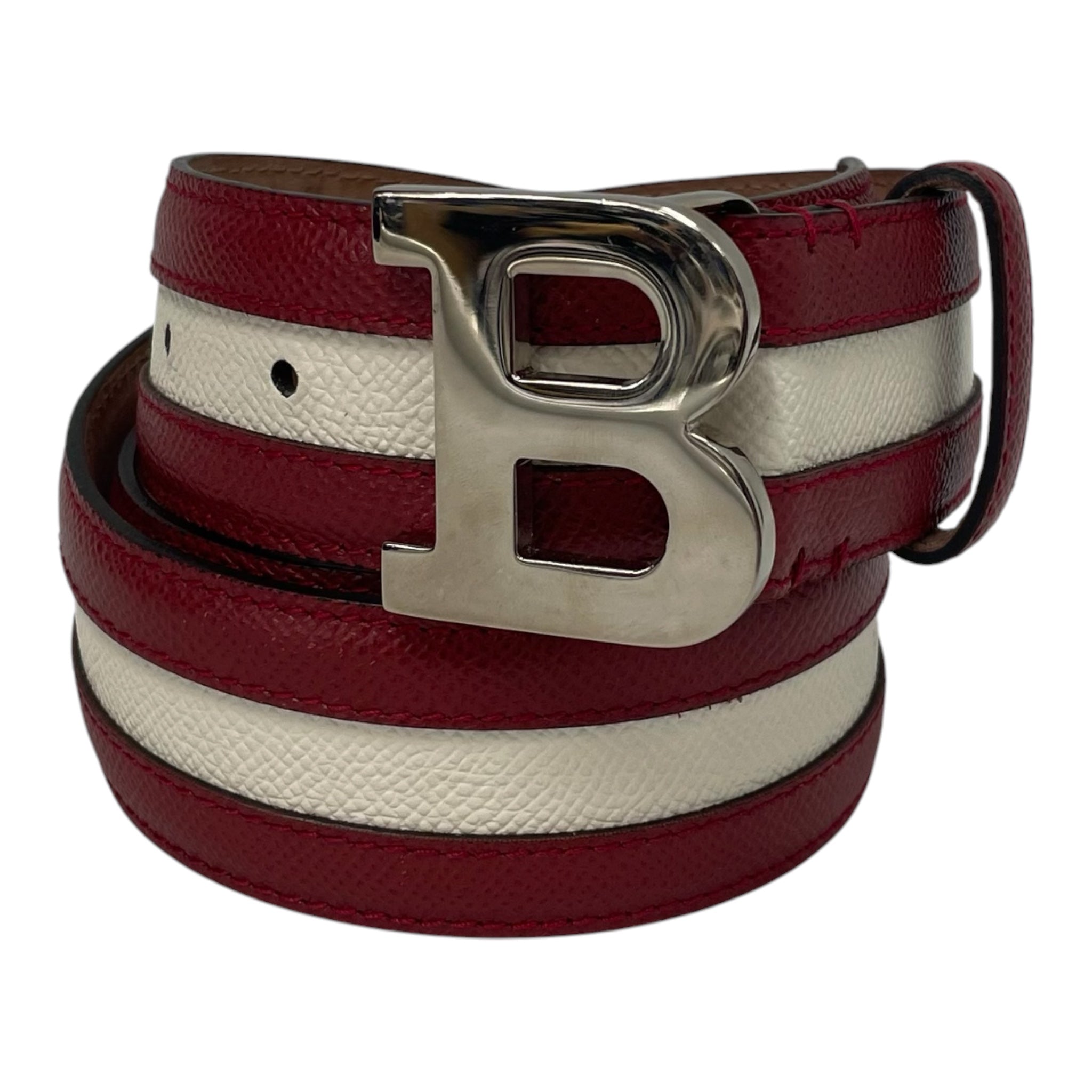 BALLY/Belt/Stripe/Leather/BRD/WHITE STRIPE view 1