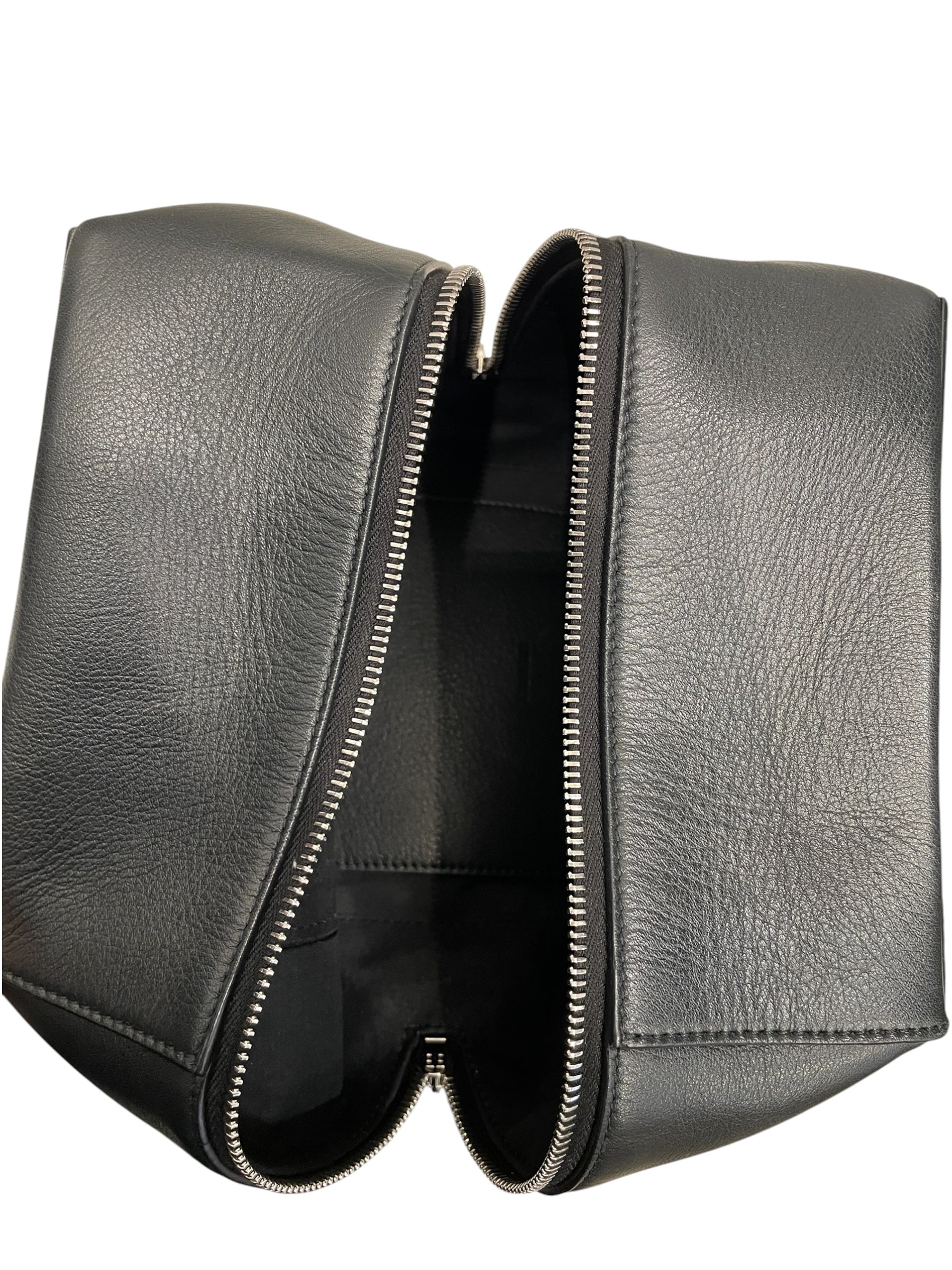 BALENCIAGA/Cross Body Bag/Leather/BLK/SQUARE LOGO ON TOP view 3