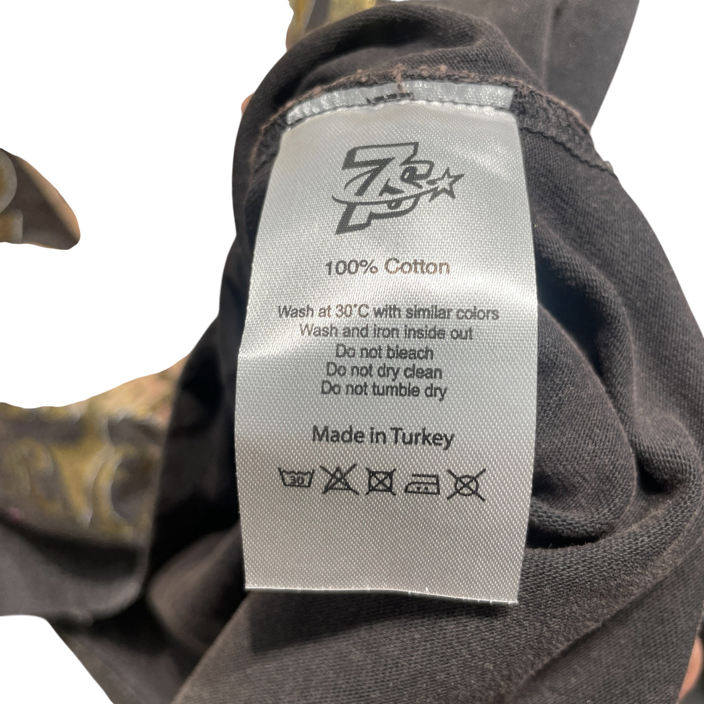 triple sevens seventh/T-Shirt/XL/Cotton/BLK/wonder feded view 4