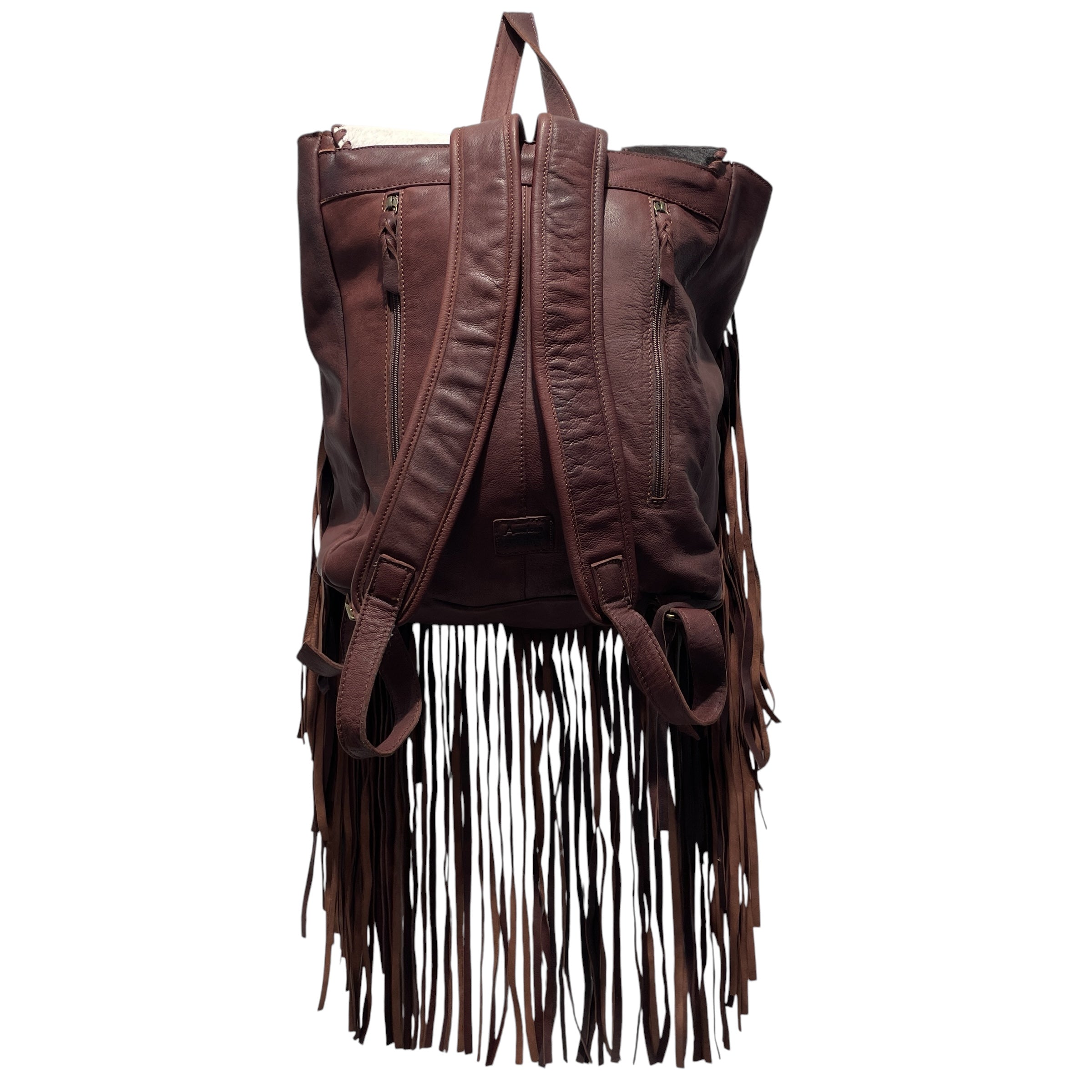 AMERICAN DARLING/Backpack/Animal Pattern/Cowhide/WHT/DANGLE BAG view 2
