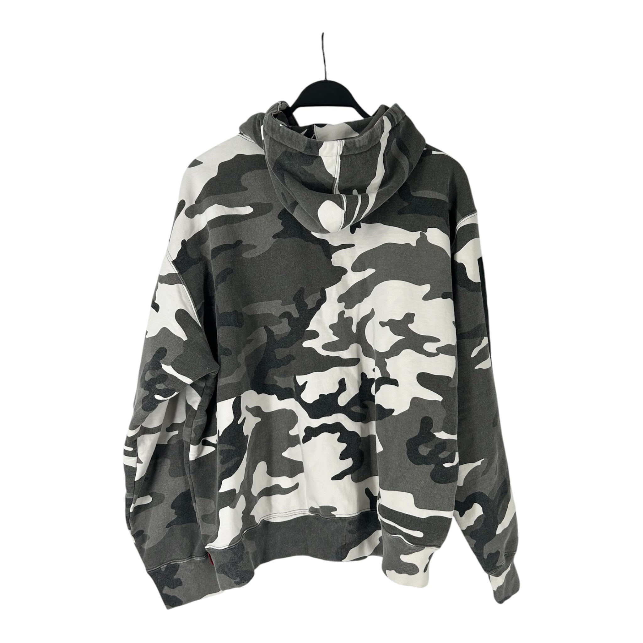 Supreme/Hoodie/L/Camouflage/Cotton/GRY/WHT BLK RED YEL WRITING ON ARM view 2
