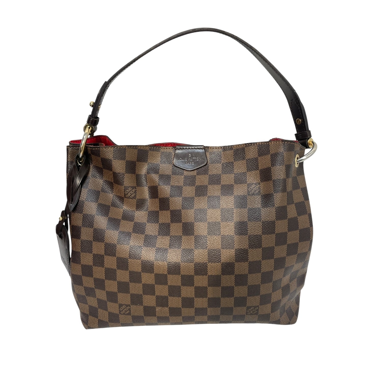 LOUIS VUITTON/Hand Bag/All Over Print/Leather/BRW/gracefull pm damier ebene view 1