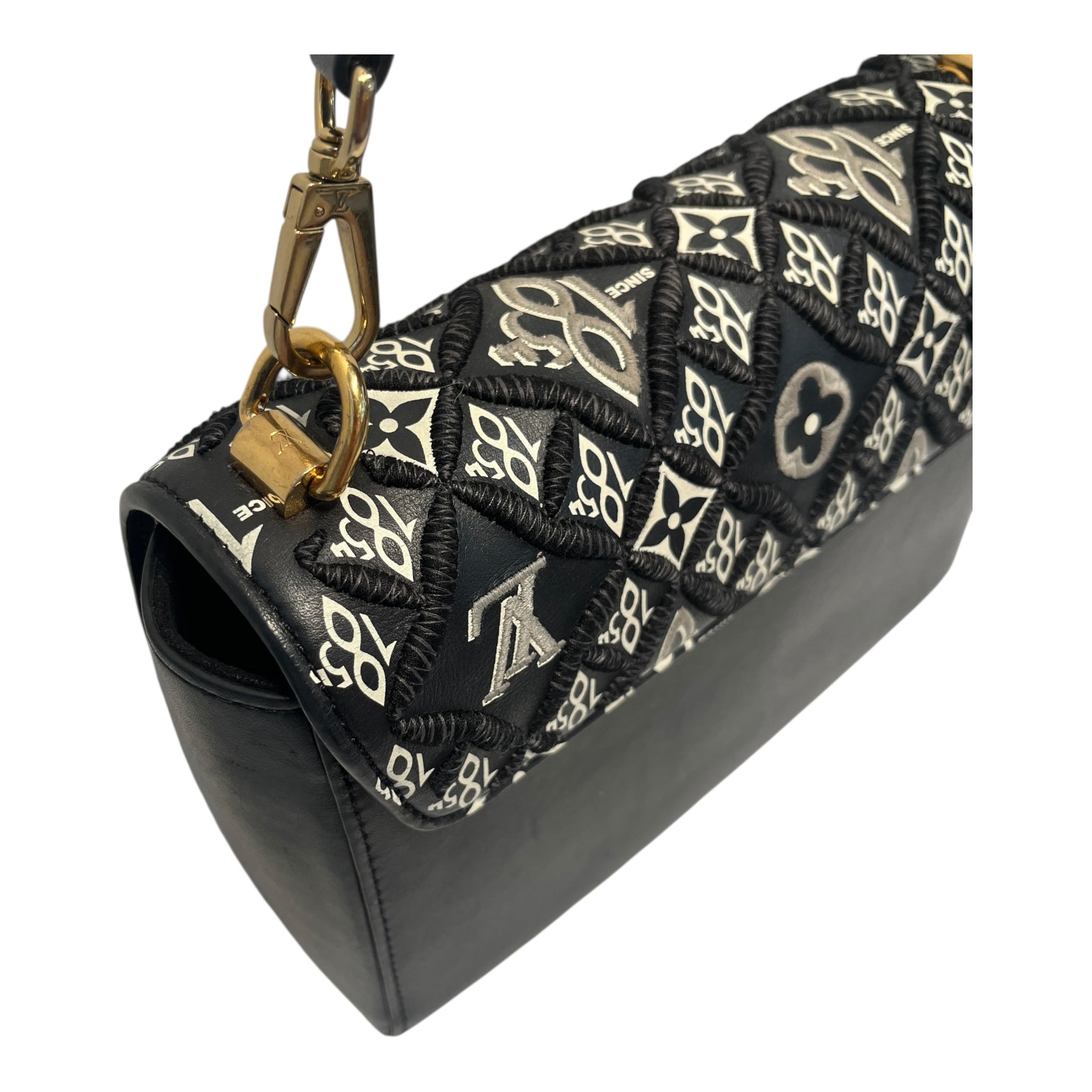 LOUIS VUITTON/Hand Bag/OS/All Over Print/Leather/BLK/1854 ALLVR PRNT view 6