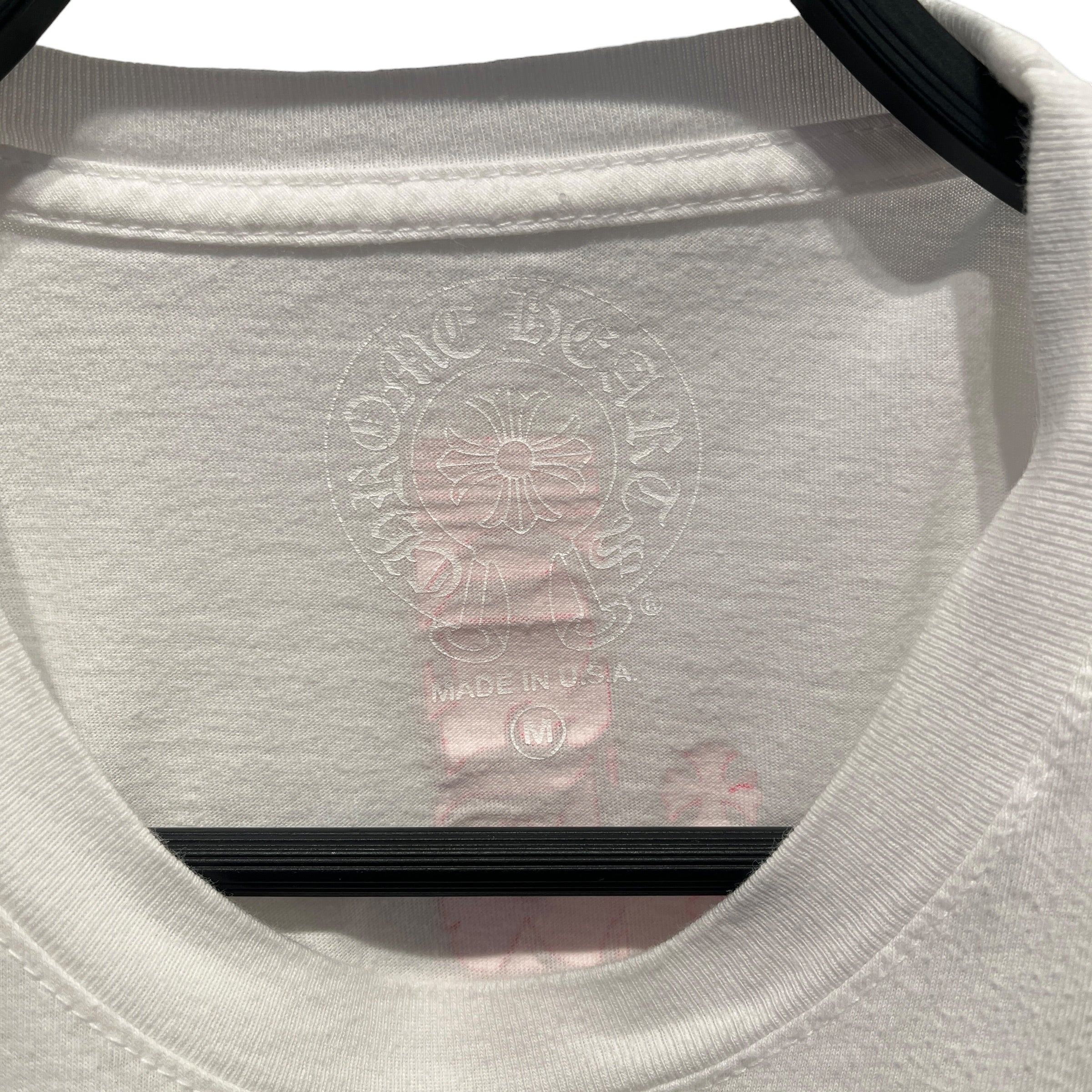 CHROME HEARTS/T-Shirt/M/Cotton/WHT/Graphic/made in hollywood pink view 3