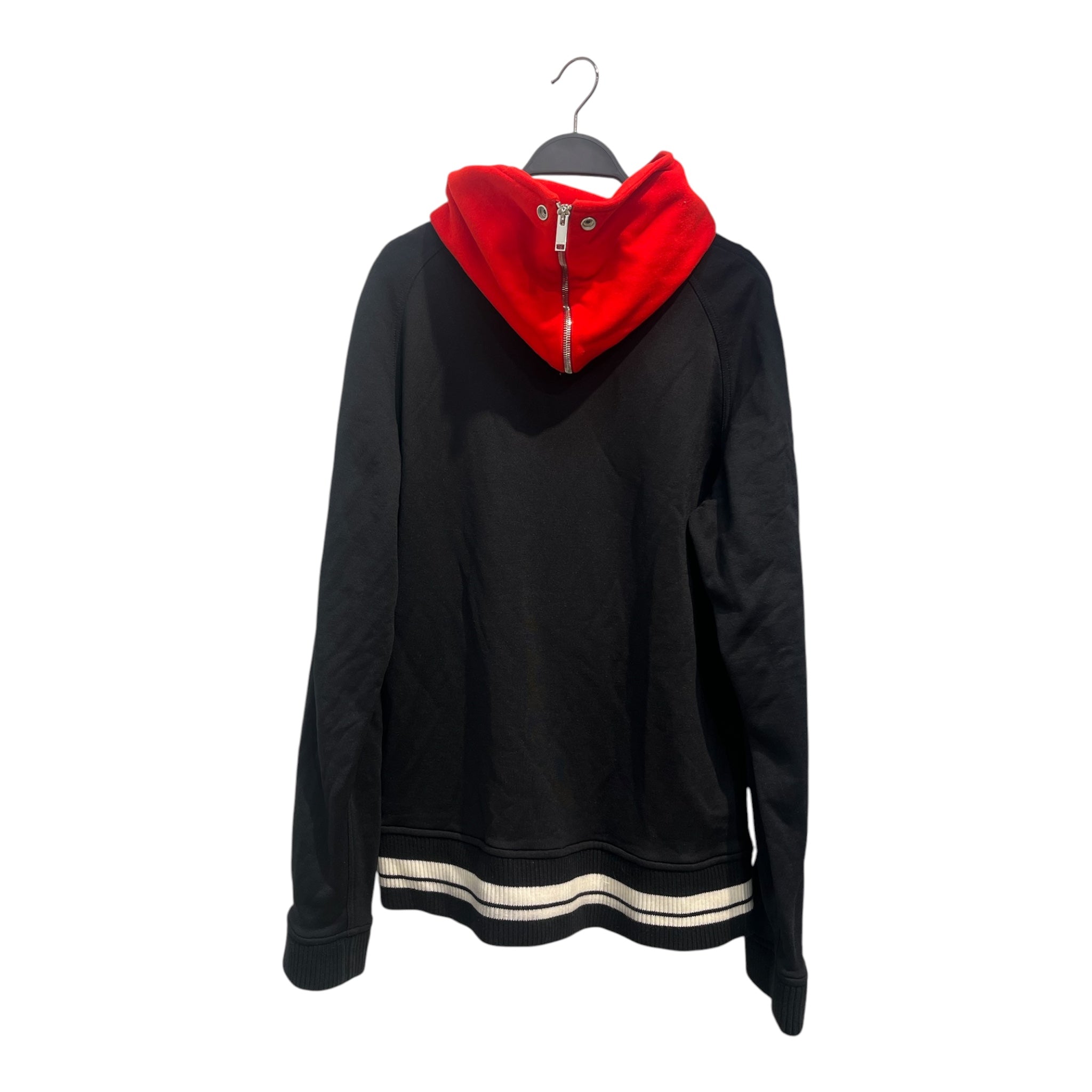 VALENTINO/Zip Up Hoodie/XL/Cotton/BLK/REVERSIBLE ZIP UP HOODIE view 2