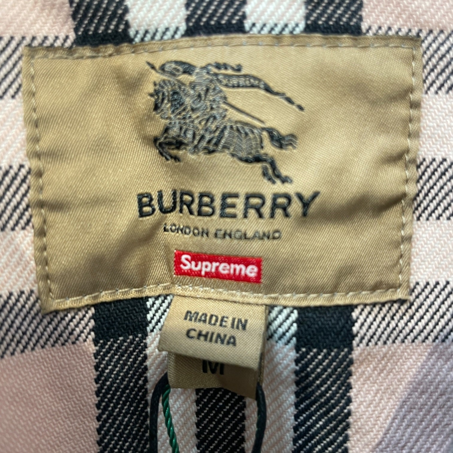 BURBERRY/Supreme/Denim Jkt/M/Glen Check/Denim/PNK/denim trucker view 3