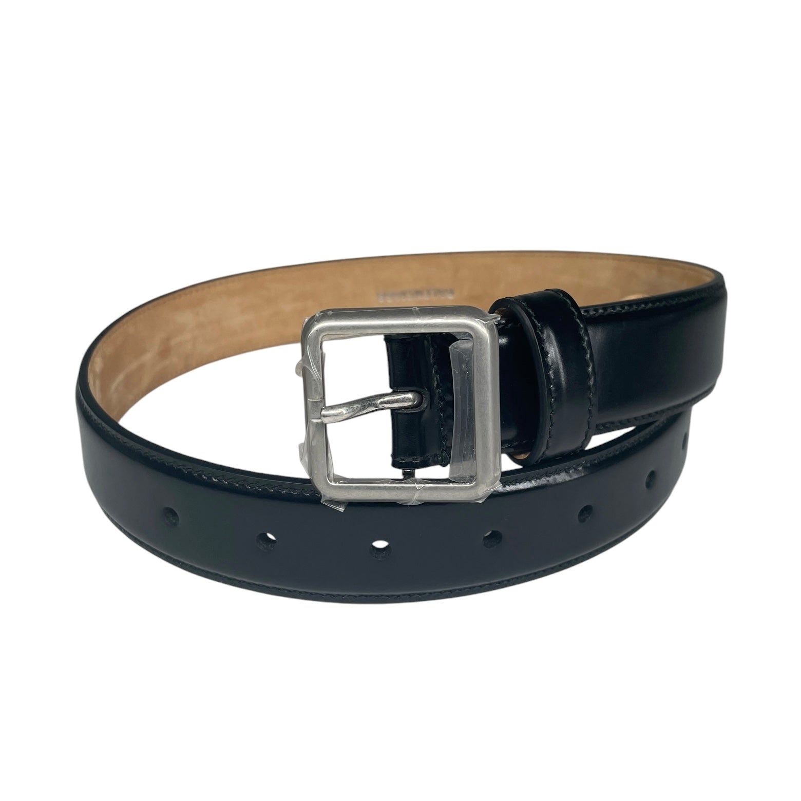 BALENCIAGA/Belt/Leather/BLK/SQUARE BUCKLE SIZE 60 view 1