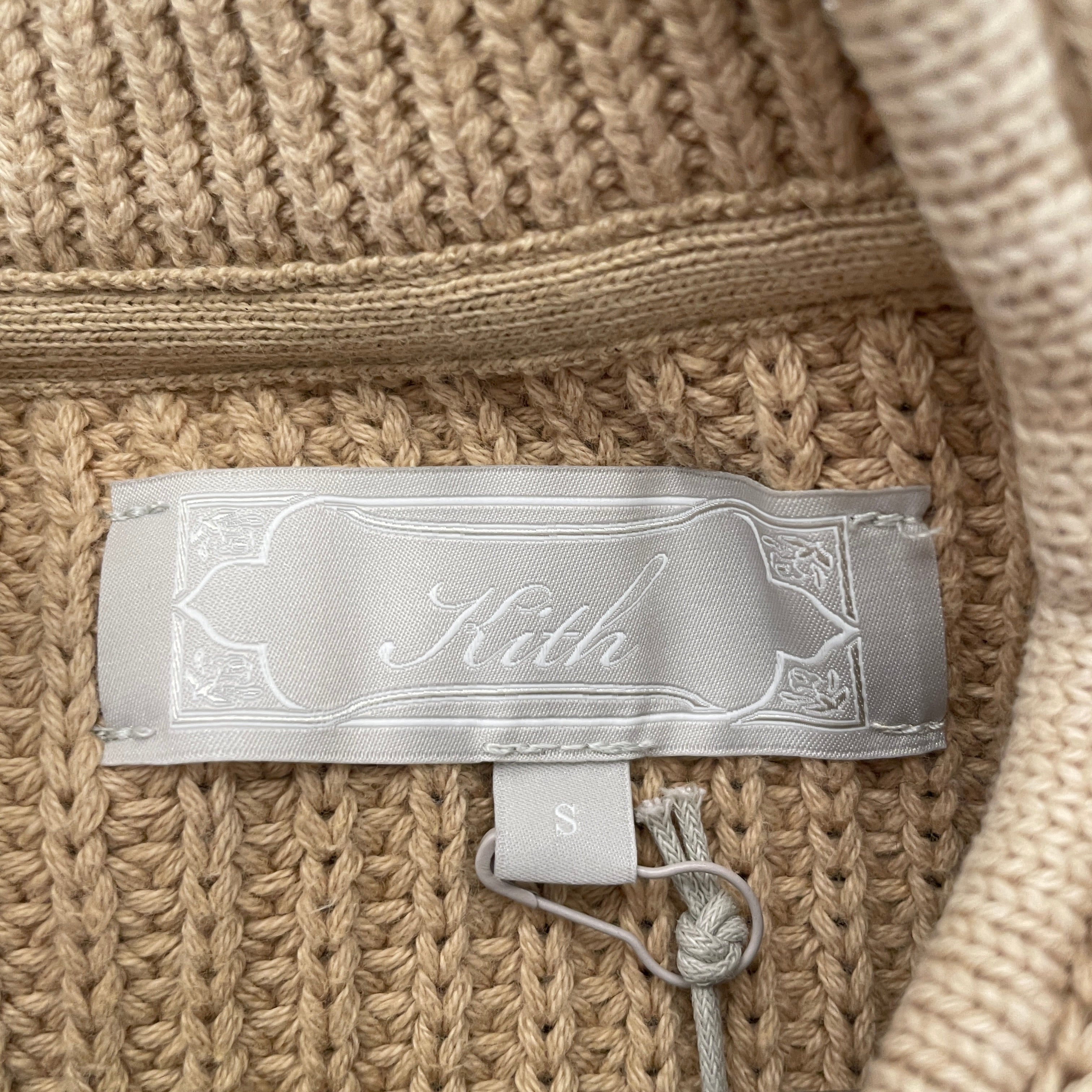 KITH/Sweater/S/Cotton/YEL/garment dyde wyona view 3