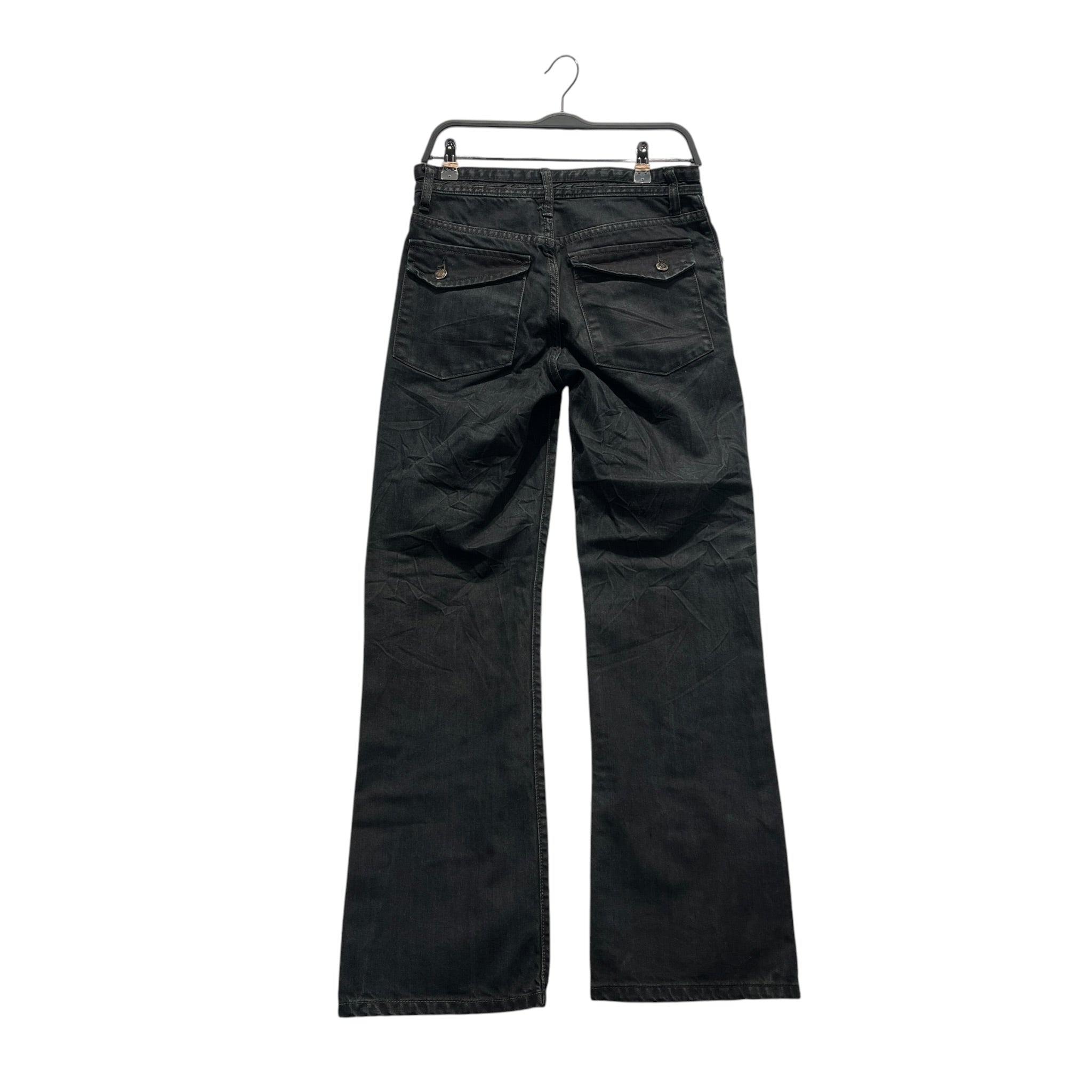 DOLCE&GABBANA/Straight Pants/30/Denim/BLK/WRINKLE JEANS view 2