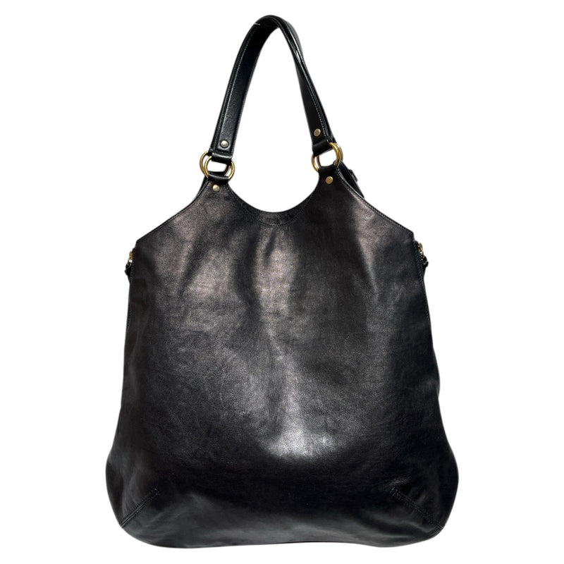 YVES SAINT LAURENT rive gauche/Tote Bag/Leather/BLK/TRIBUTE TOTE