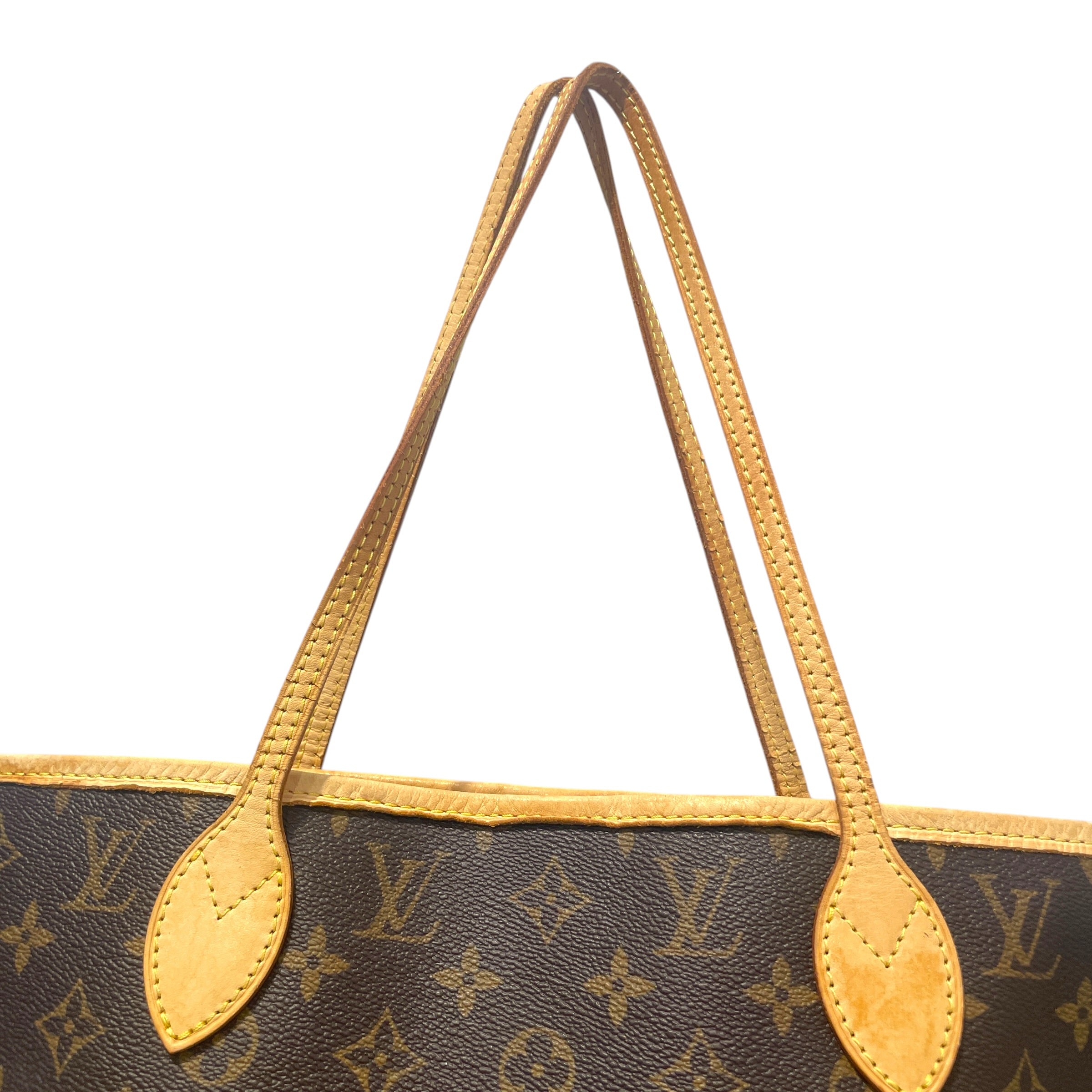 LOUIS VUITTON/Tote Bag/Monogram/Leather/BRW/Neverful Tote view 4