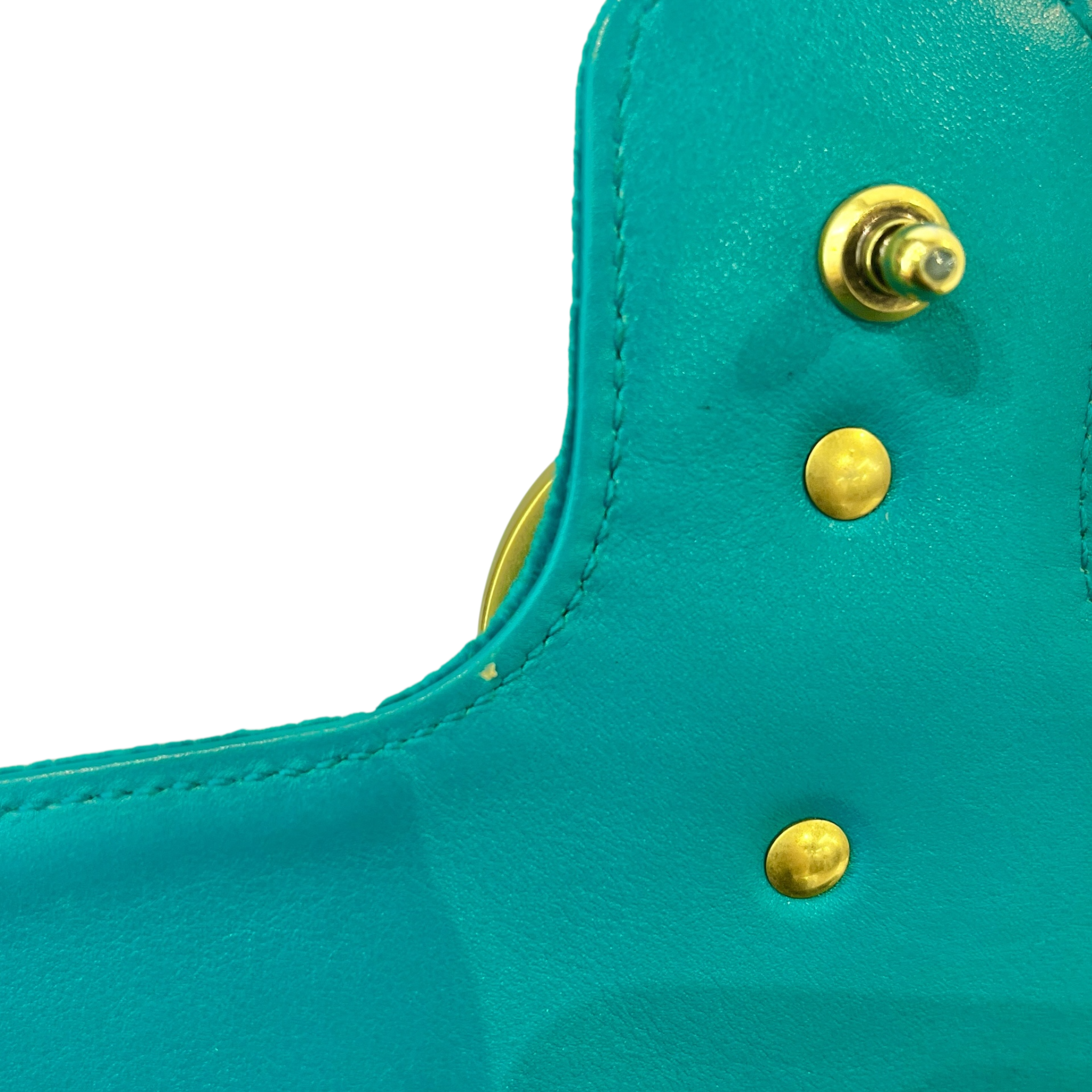 GUCCI/Hand Bag/BLU/TEAL VELVET MARMONT FLAP SMALL view 7