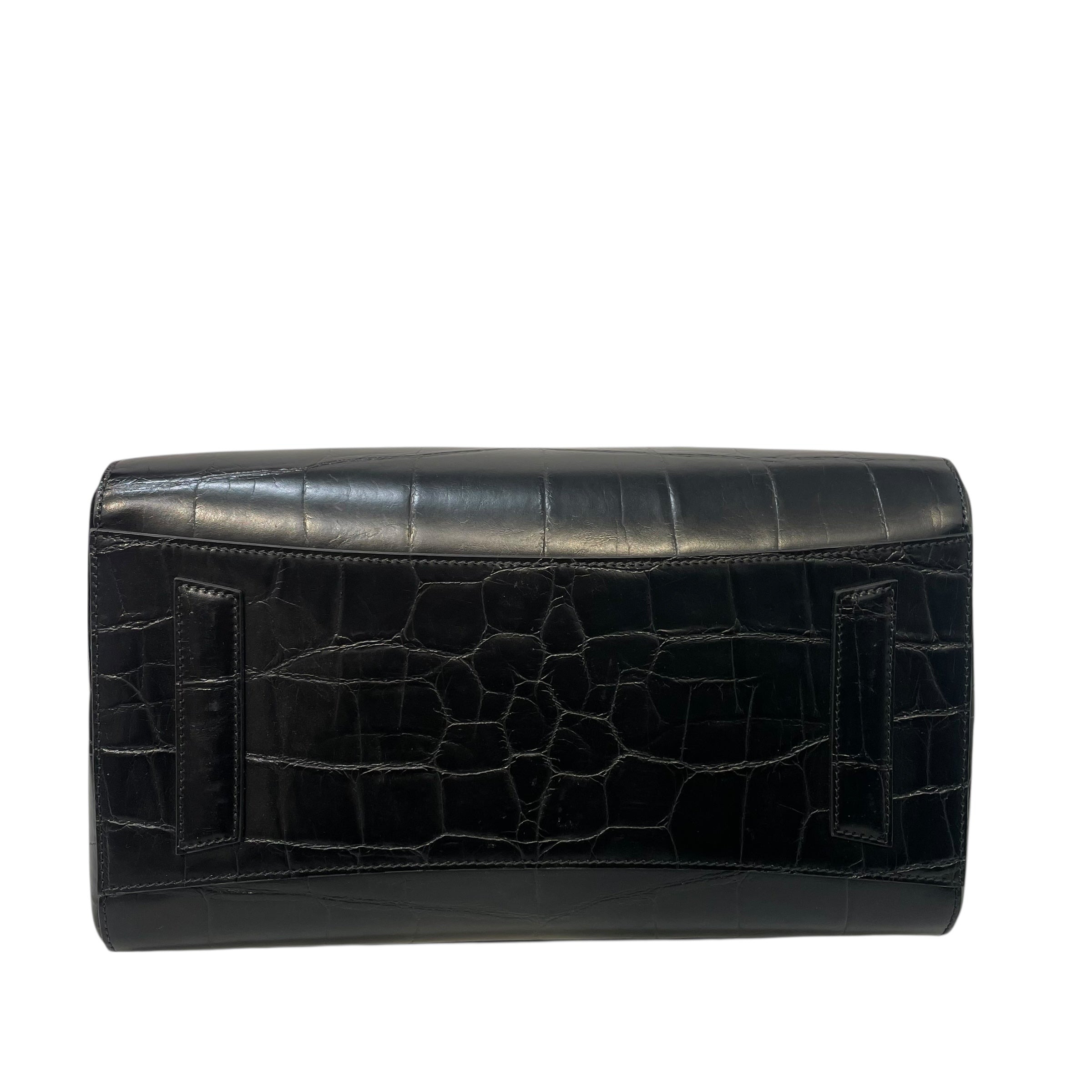 GIVENCHY/Clutch Bag/Animal Pattern/Leather/BLK/Antigona lock bag view 3