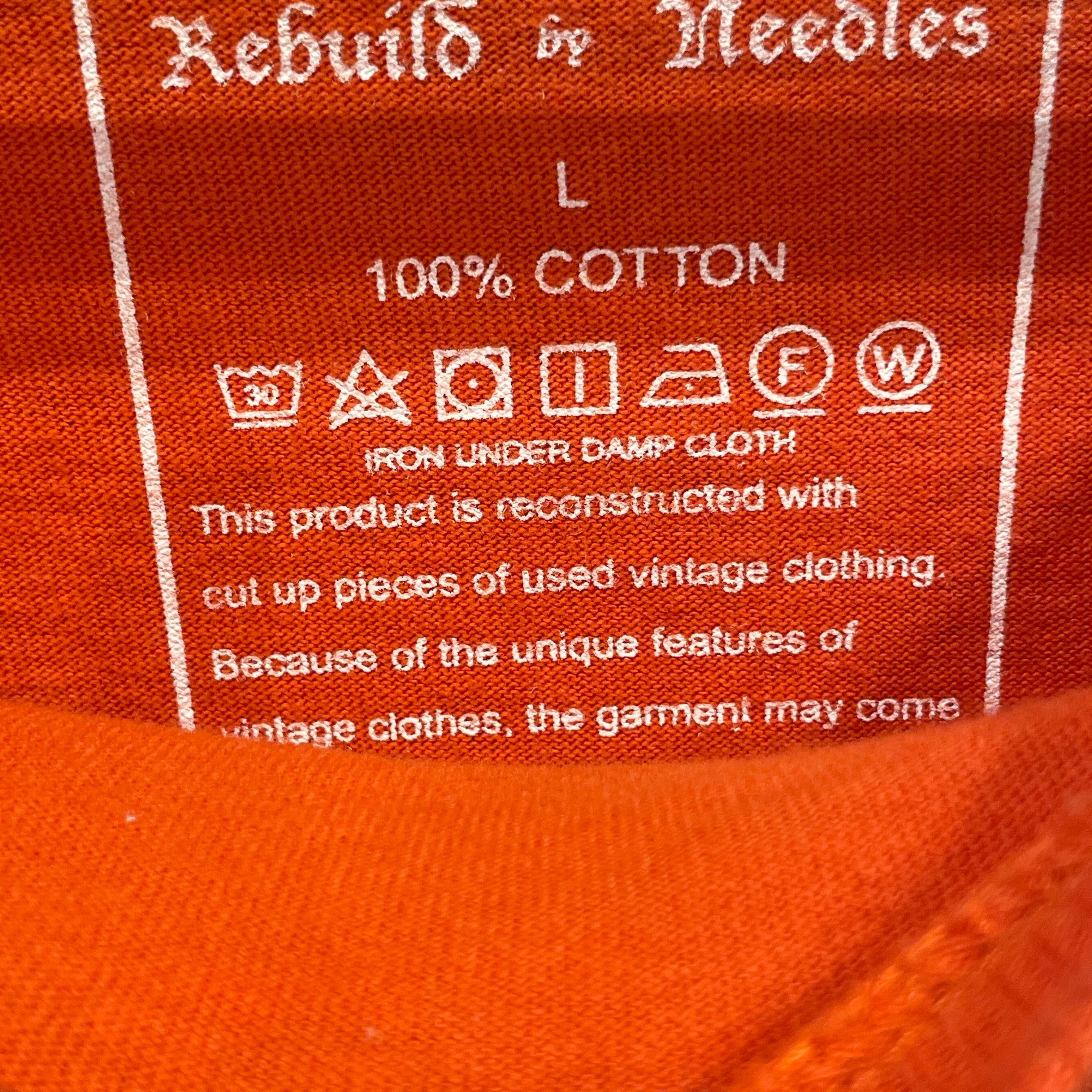 Needles/LS T-Shirt/L/Cotton/ORN/Graphic/HILFIGER REWORK view 3