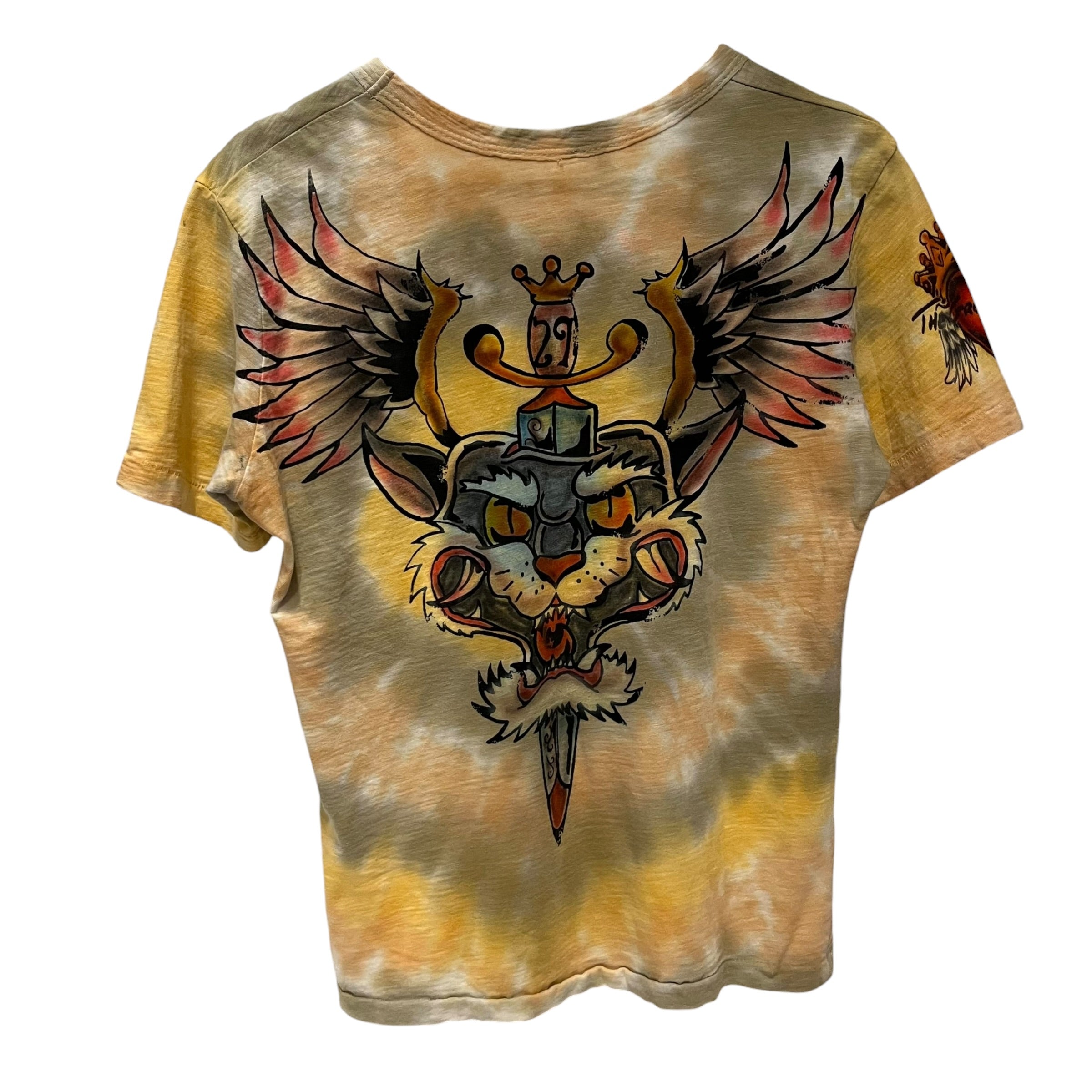 CHINA WALL/T-Shirt/M/Cotton/MLT/All Over Print/wings/birds/cat view 2