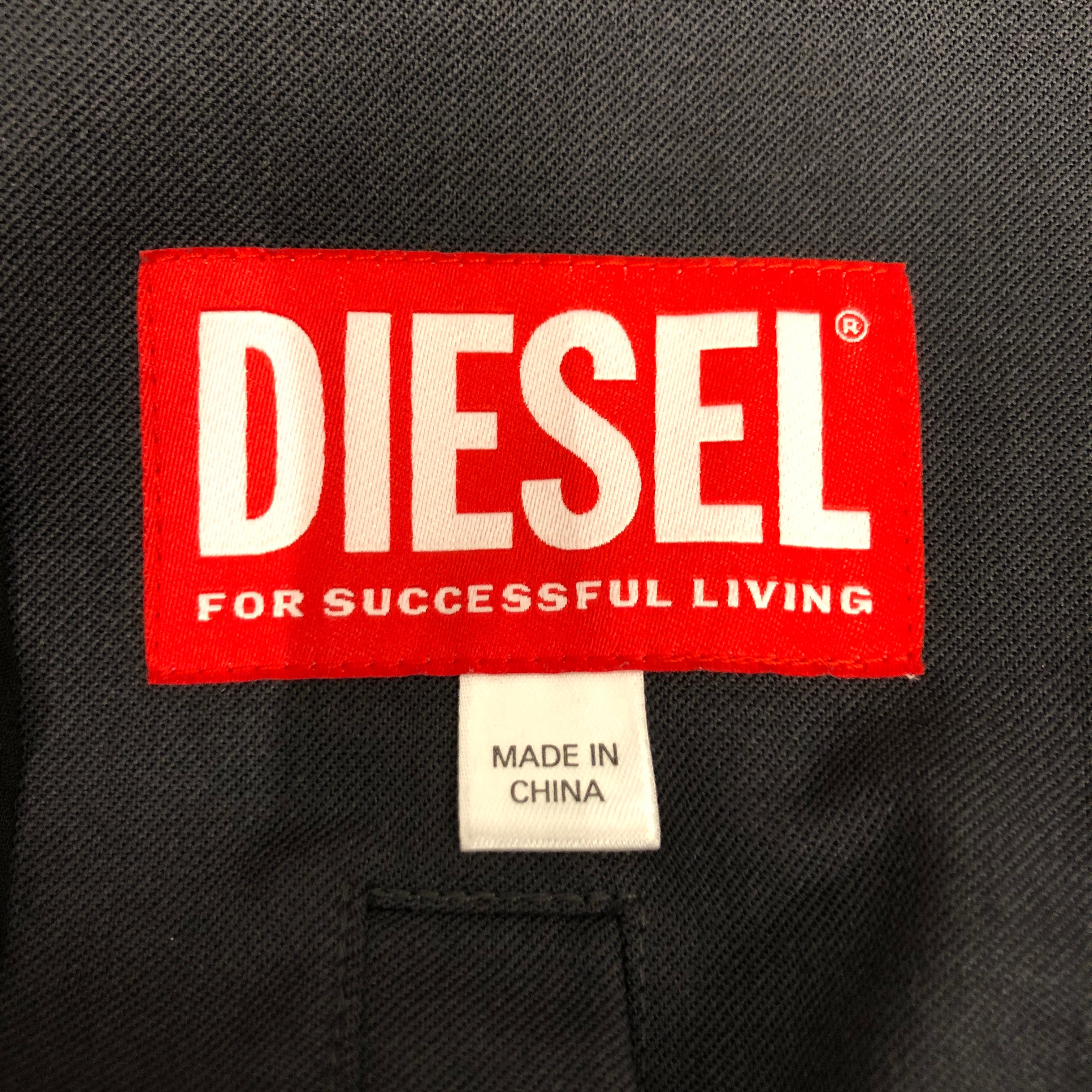 DIESEL/Jacket/S/Polyester/GRY/J-DELVIN Biker Jacket view 3