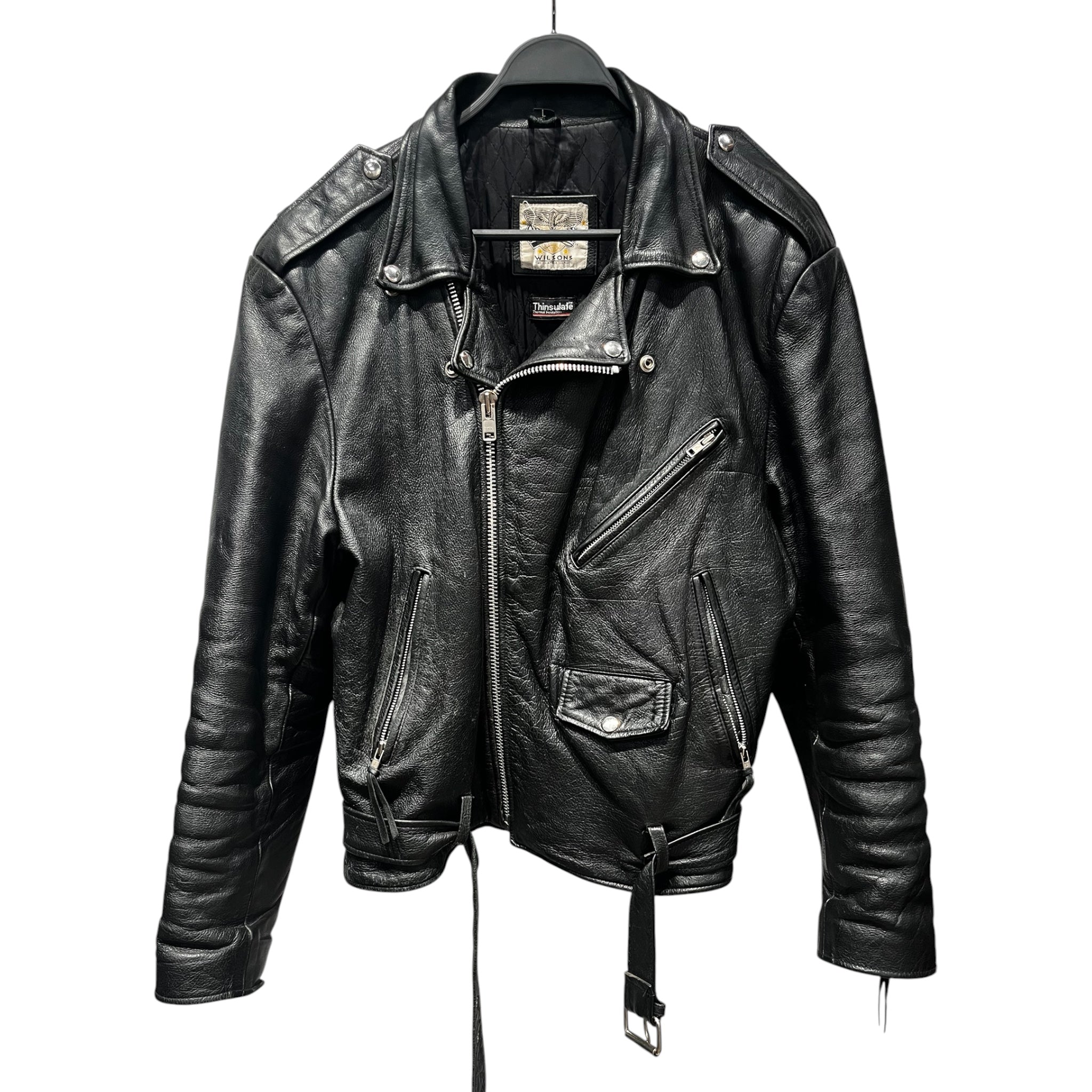 HARLEY DAVIDSON/Leather Jkt/L/Leather/BLK/Single Breasted/ view 1