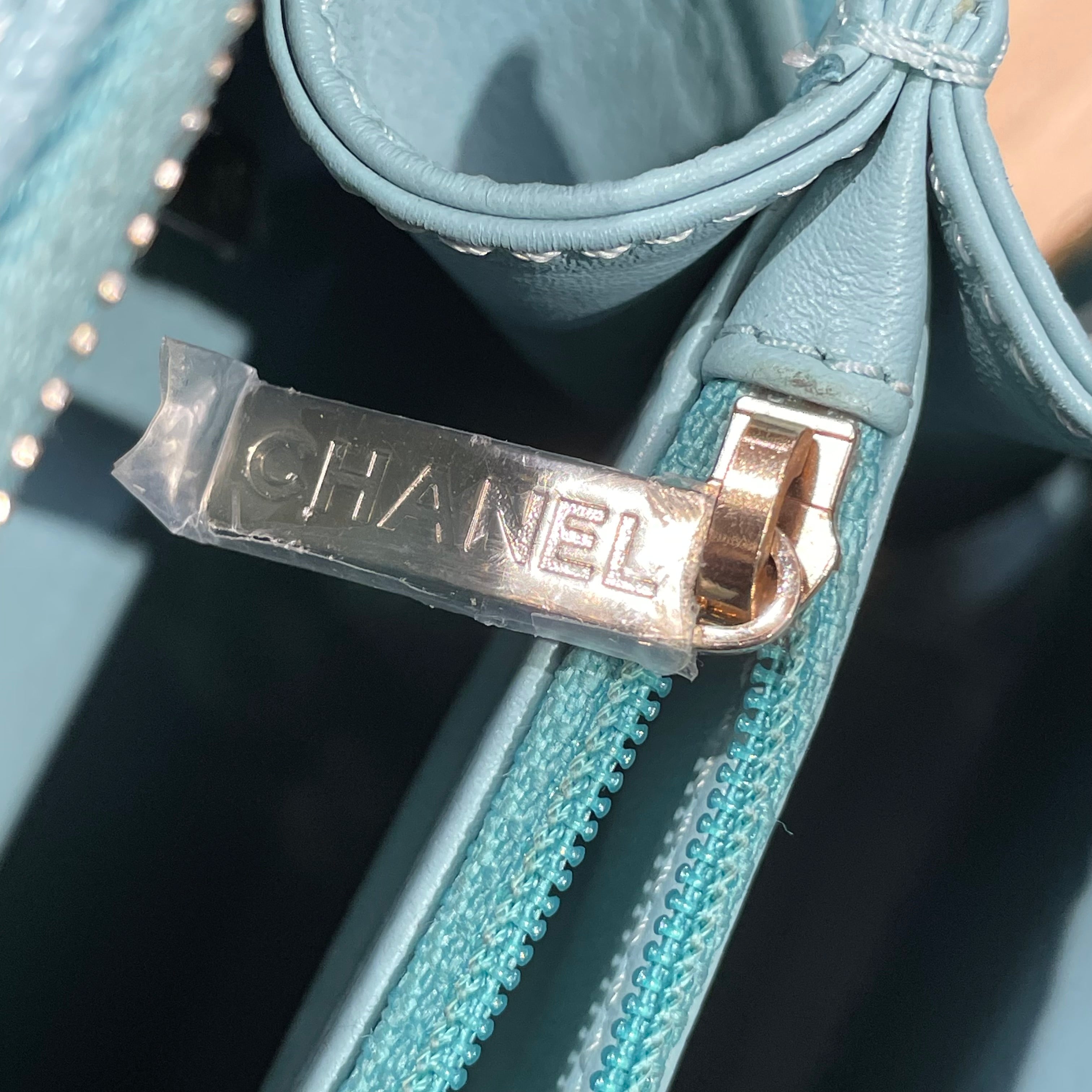 CHANEL/Cross Body Bag/BLU/VANITY CASE PALE BLUE view 10