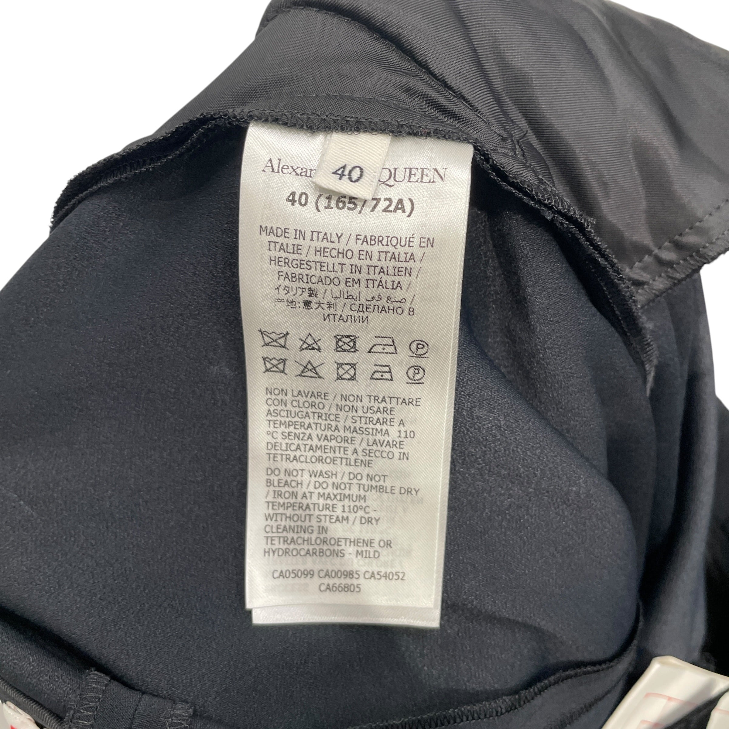 Alexander McQueen/Bottoms/40/Cotton/BLK/WIDEFLARE view 4