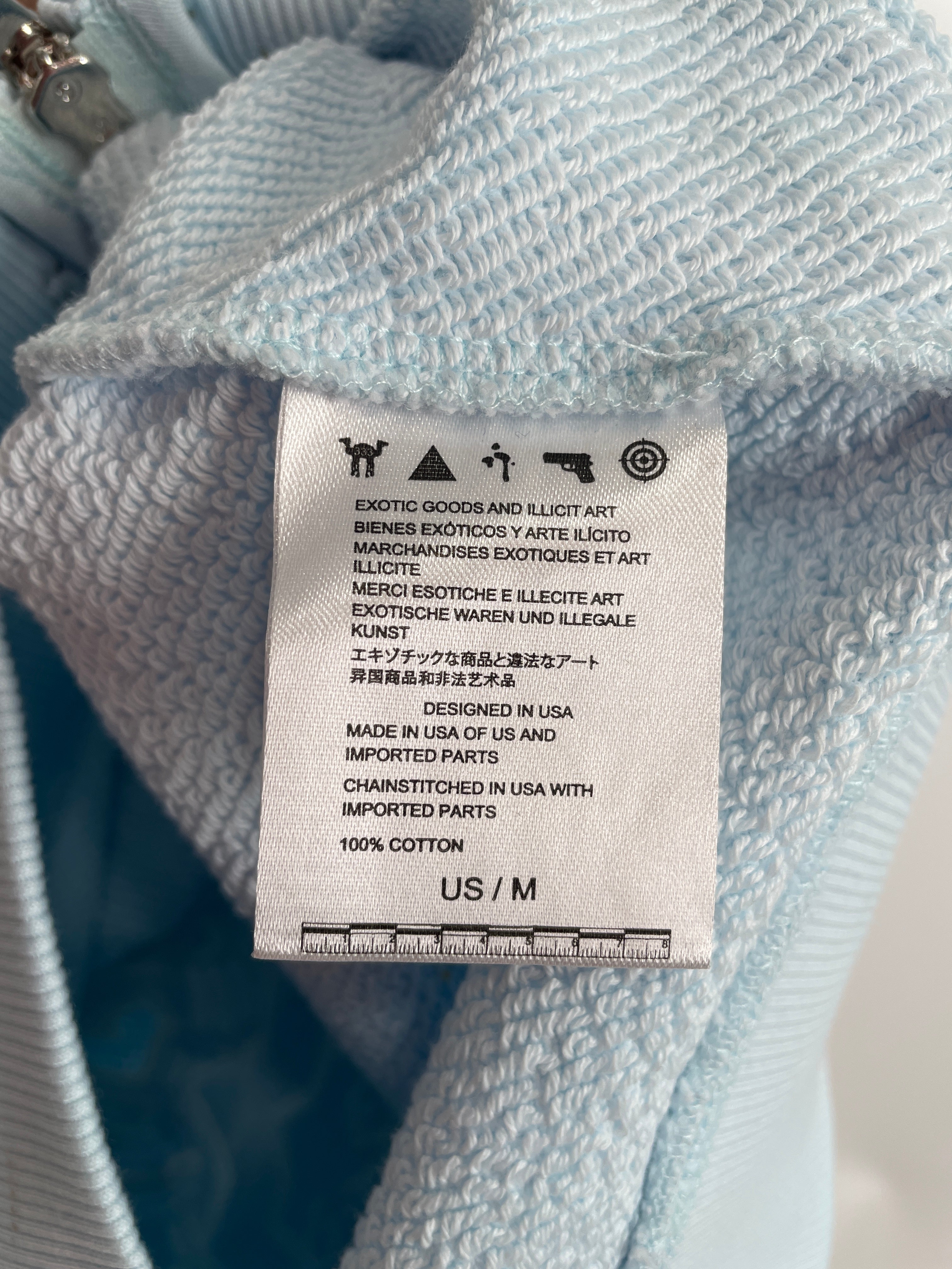 MURD333R.FM/Zip Up Hoodie/M/Cotton/IDG/CROPPED view 4