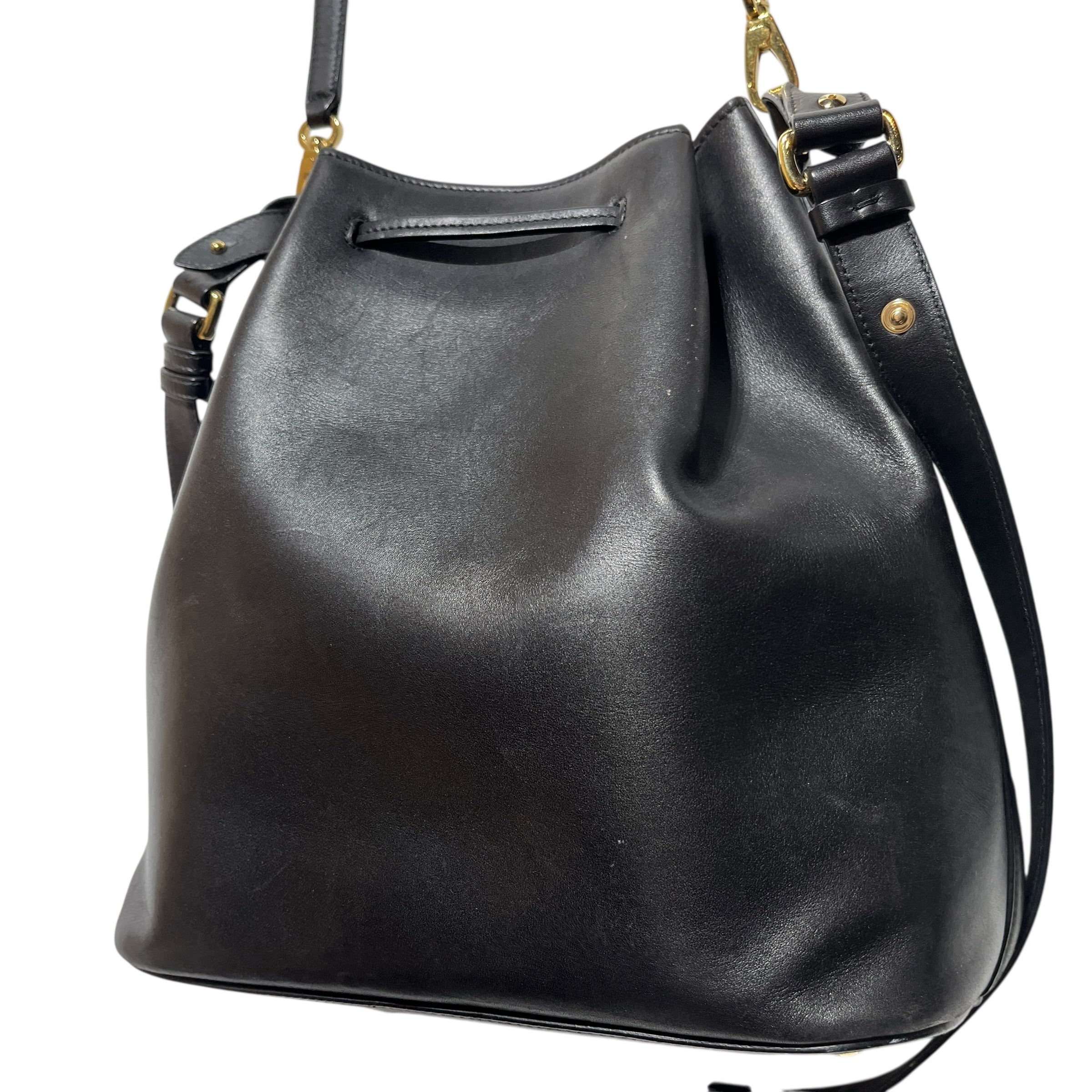 Salvatore Ferragamo/Basket Bag/Leather/BLK/GOLD HARDWARE view 4
