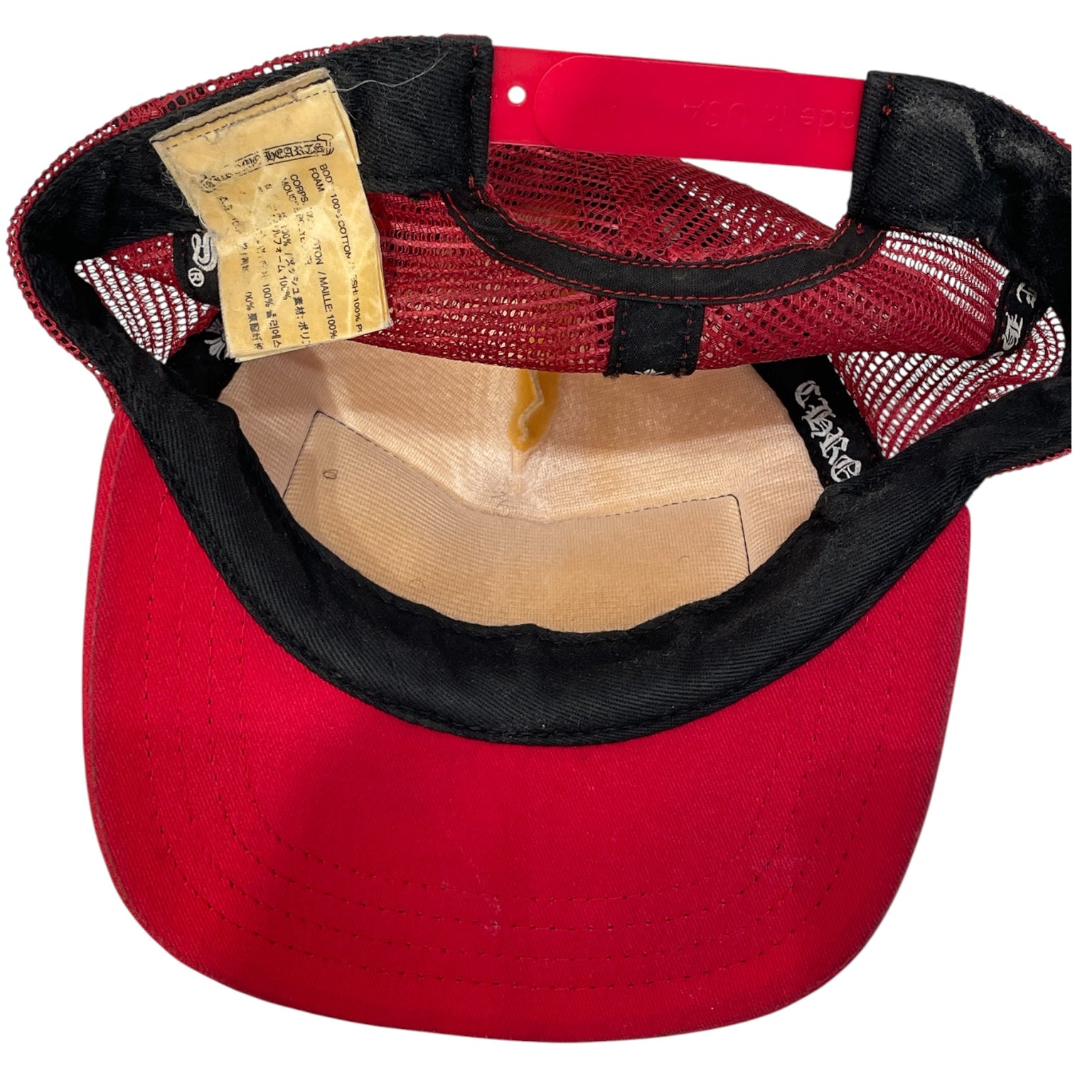CHROME HEARTS/Hat/OS/Graphic/Polyester/RED/"CH" PATCH TRUCKER HAT view 5