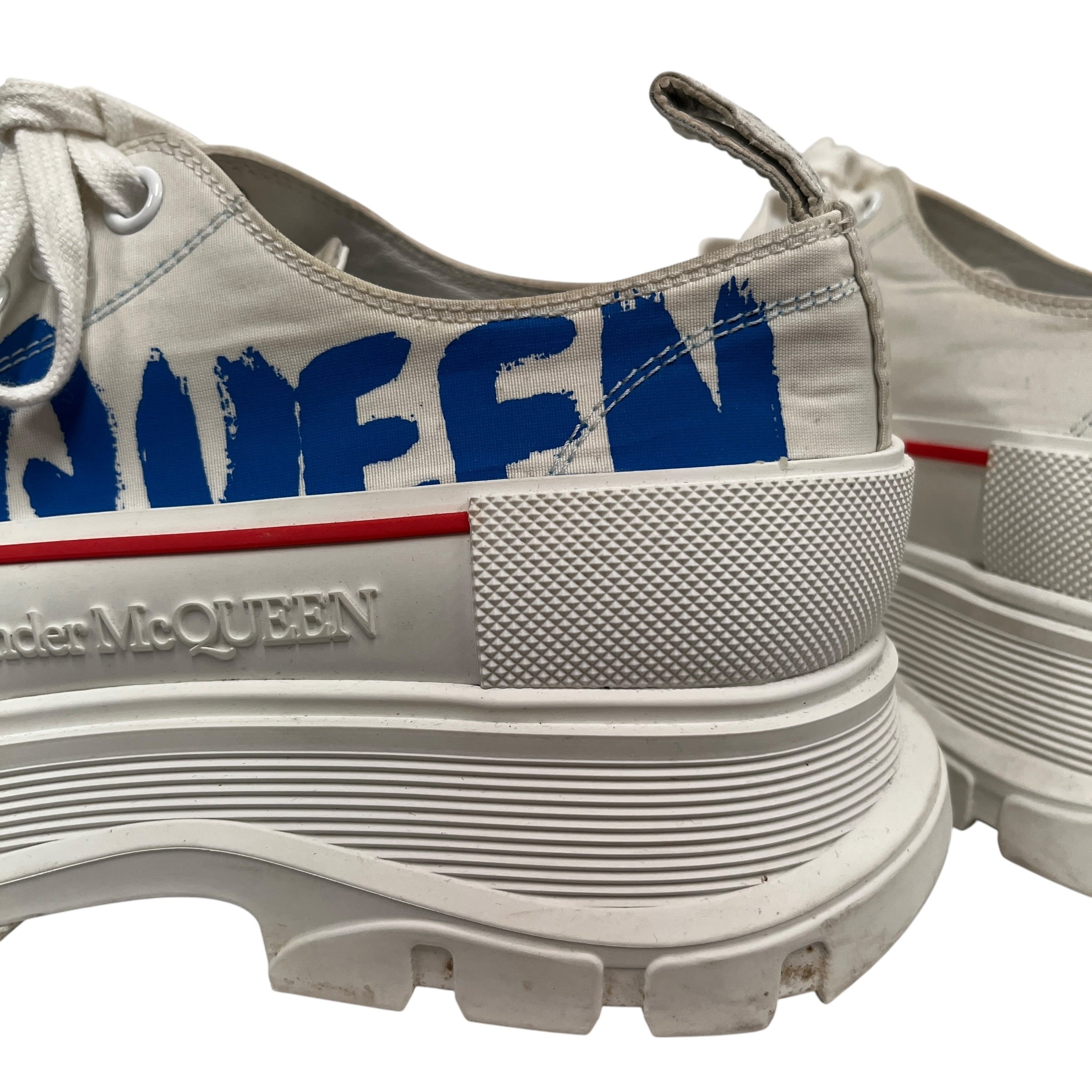 Alexander McQueen/Low-Sneakers/EU 43/Cotton/WHT/Slick Graffiti view 5
