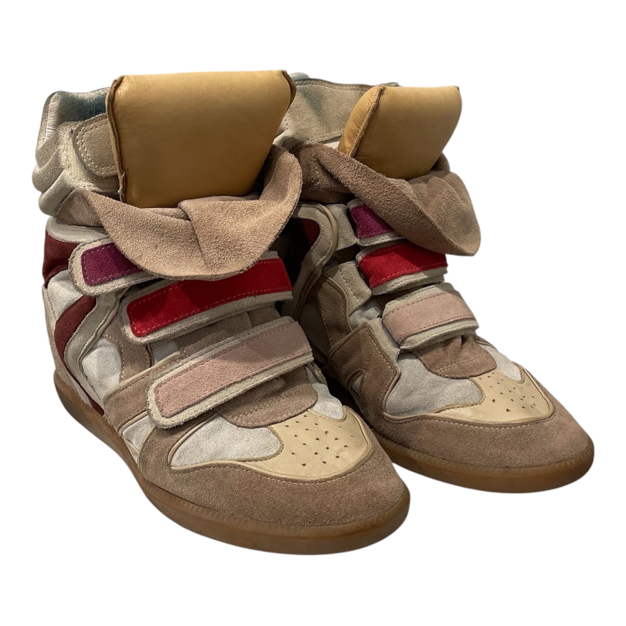 ISABEL MARANT/Hi-Sneakers/EU 40/Cotton/BEG/WEDGE SNEAKER view 1