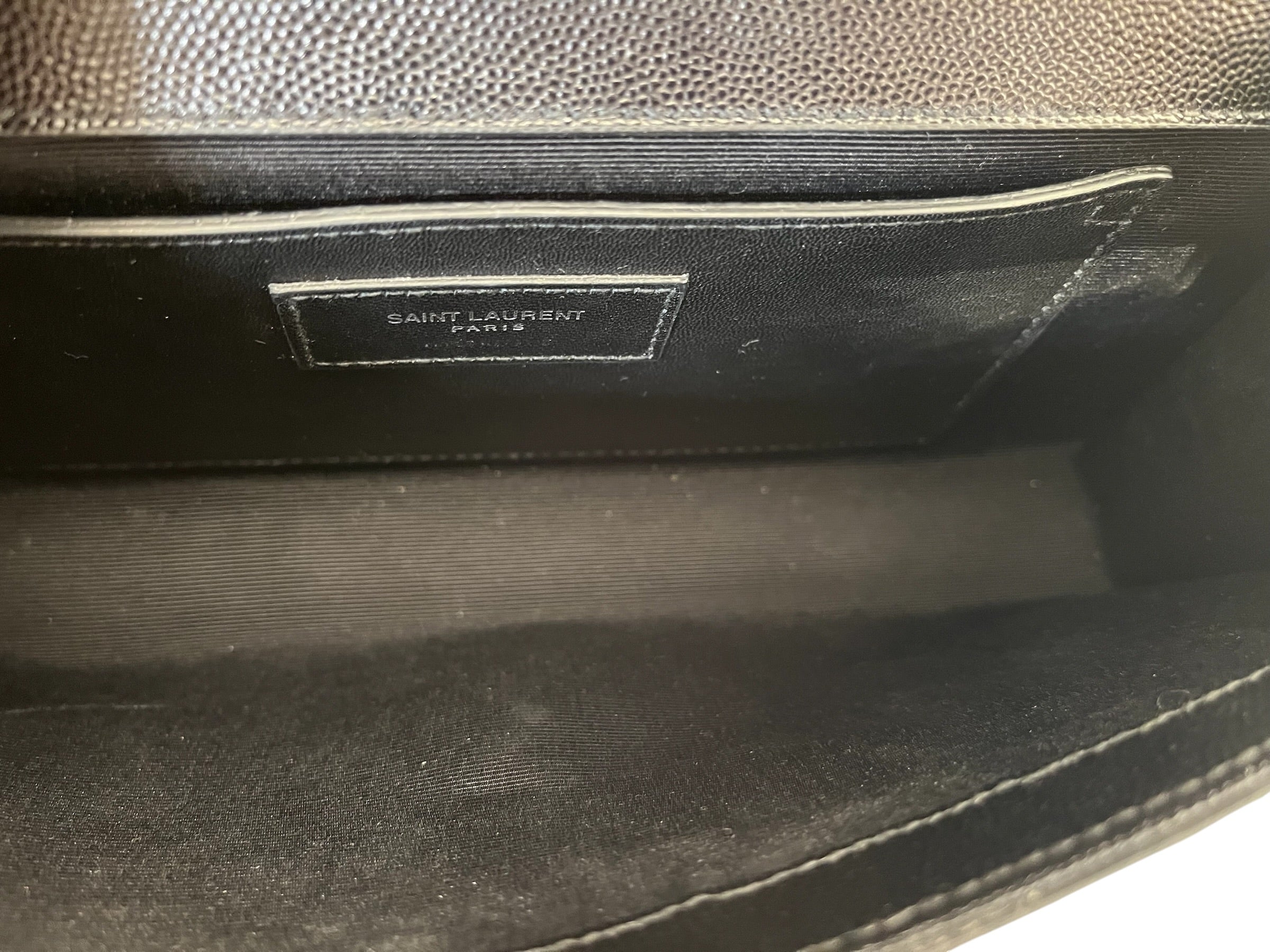 SAINT LAURENT/Clutch Bag/Leather/BLK/CASSANDRE LEATHER CLUTCH view 7