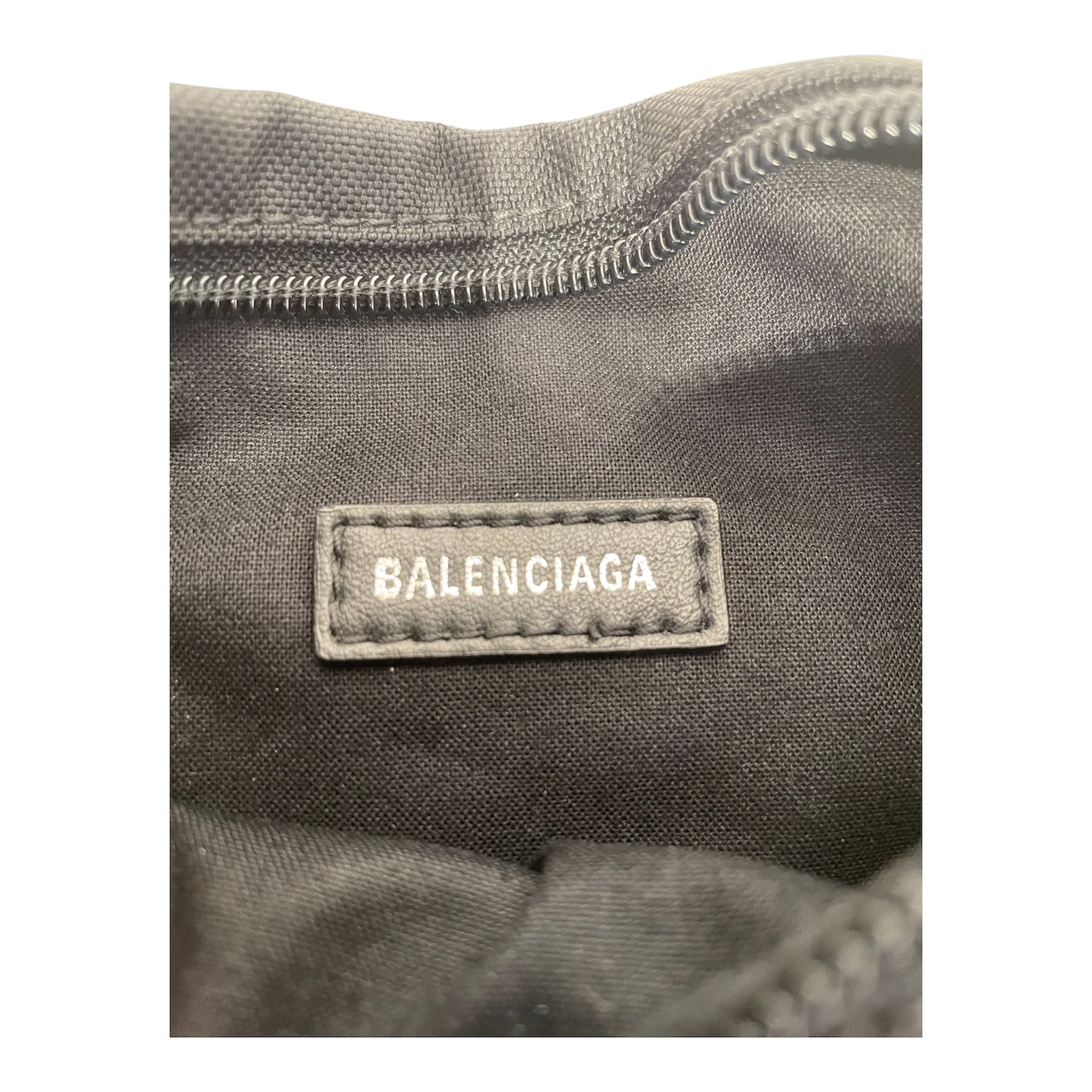 BALENCIAGA/Cross Body Bag/Cotton/BLK/2 zippers view 3