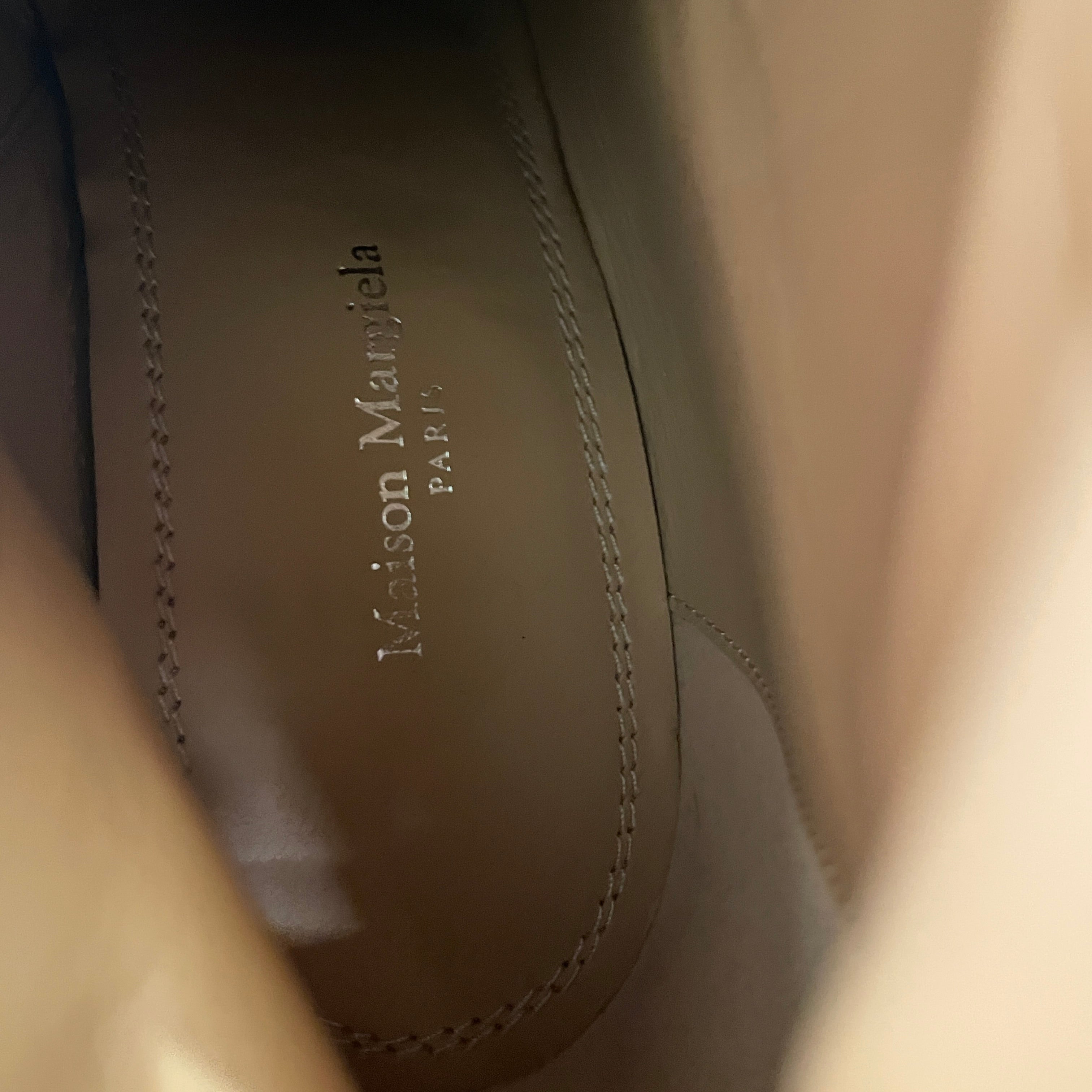 Maison Margiela/Booties/EU 37/Leather/BEG/ANKLE BOOTIE view 6