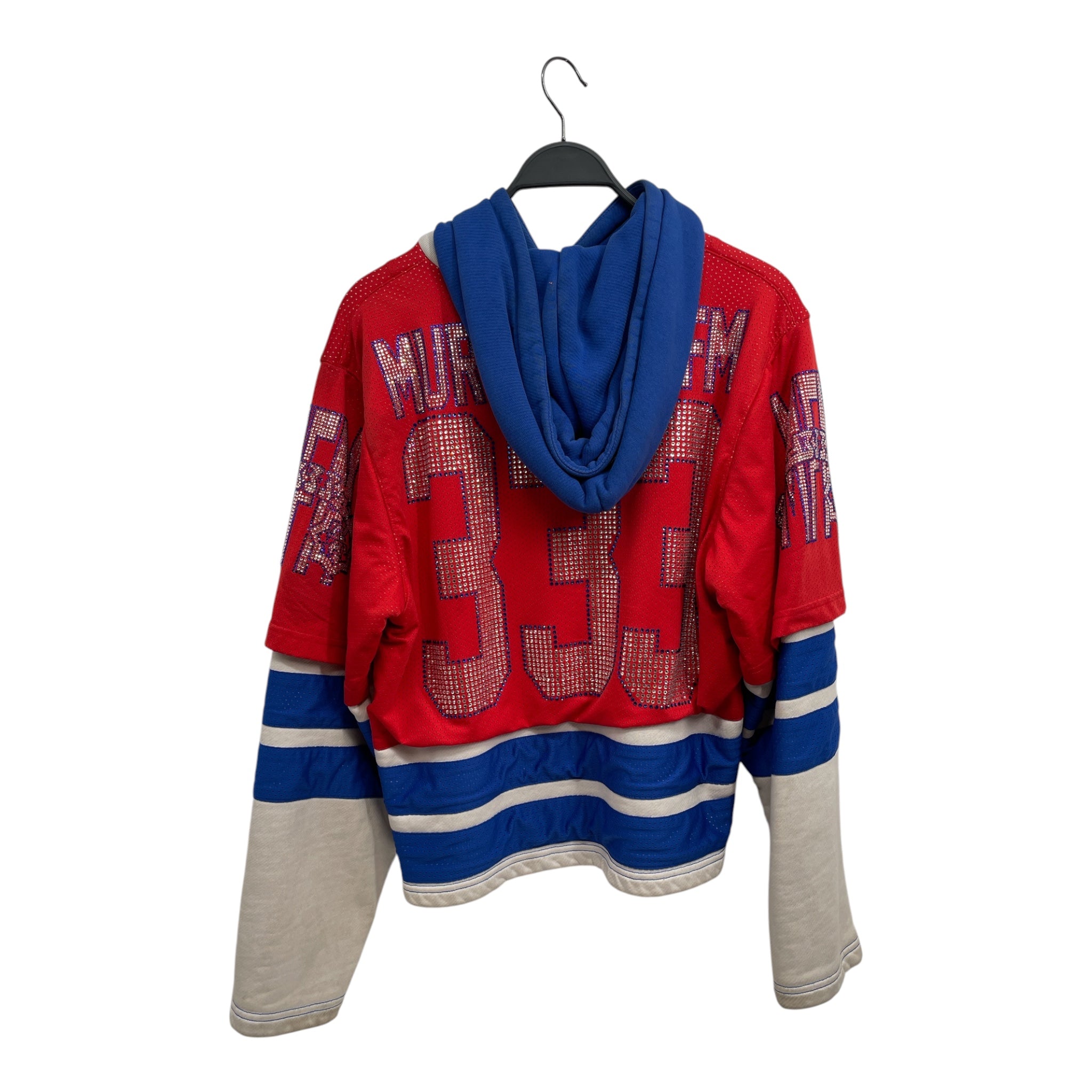 MURD333R.FM/Hoodie/S/All Over Print/Cotton/RED/SWAMP ANGELS\RHINESTONE view 2