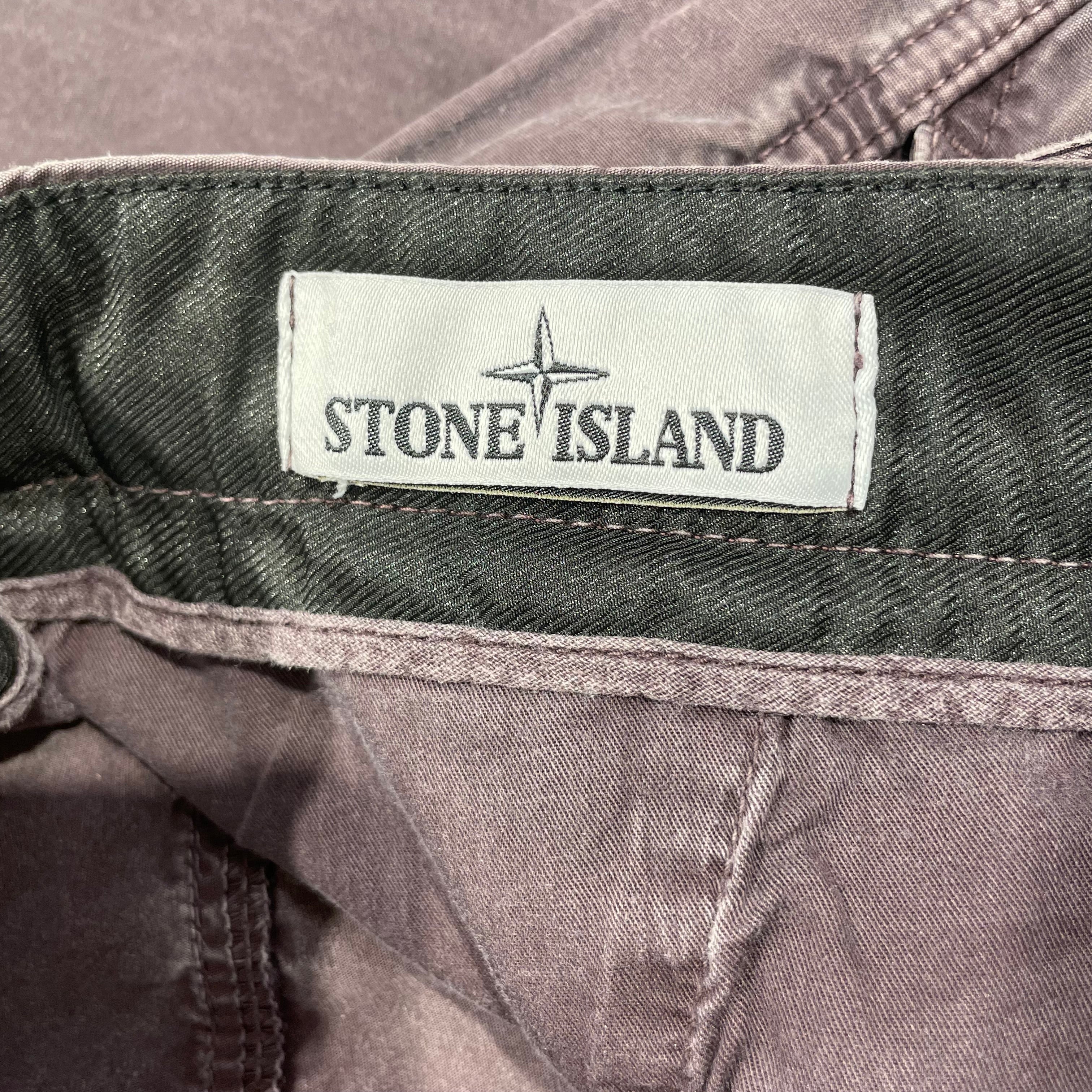 STONE ISLAND/Straight Pants/32/Cotton/PPL/BACK SQUARE PATCH PLAIN PANTS view 3