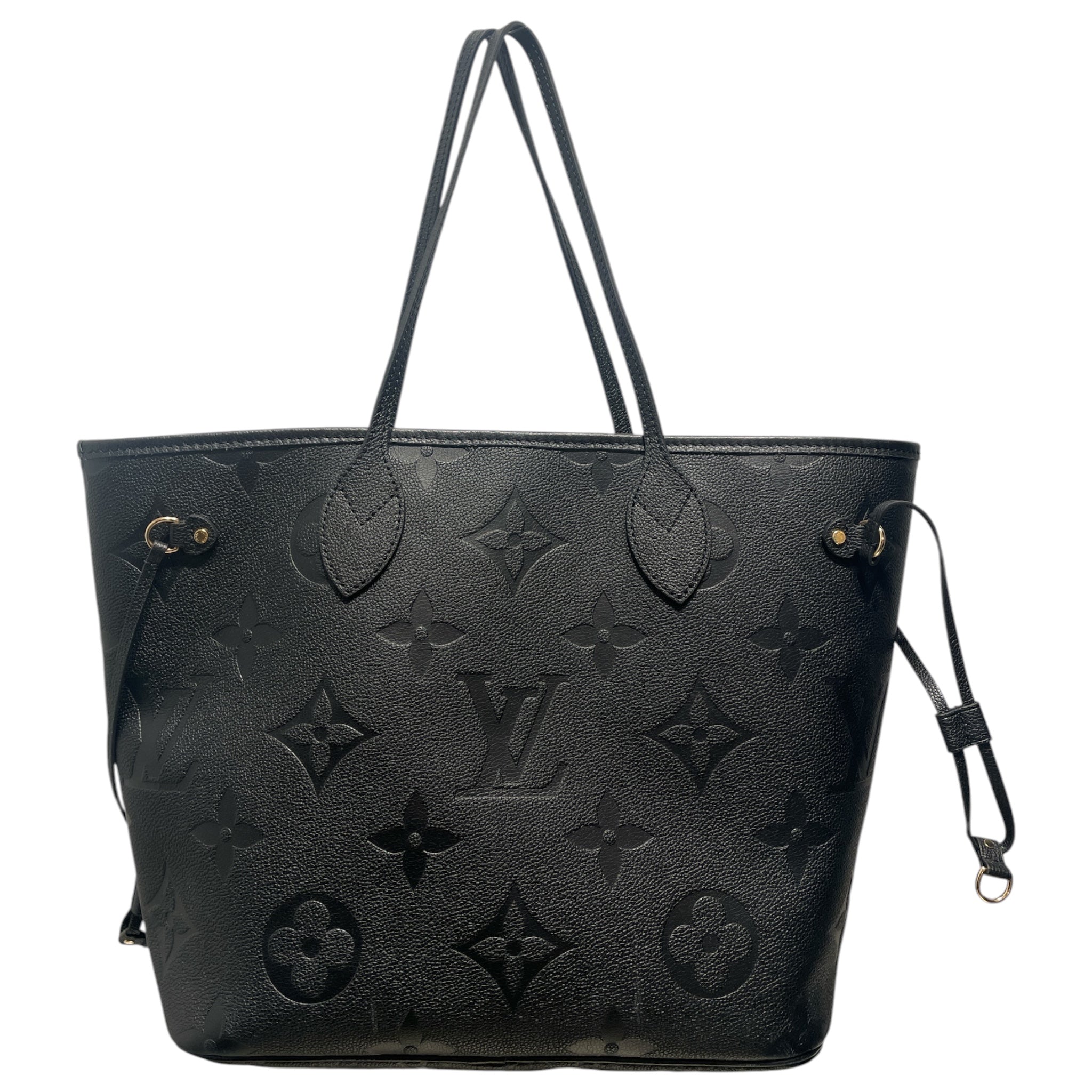 LOUIS VUITTON/Tote Bag/Monogram/Leather/BLK/Empriente Neverfull MM view 2