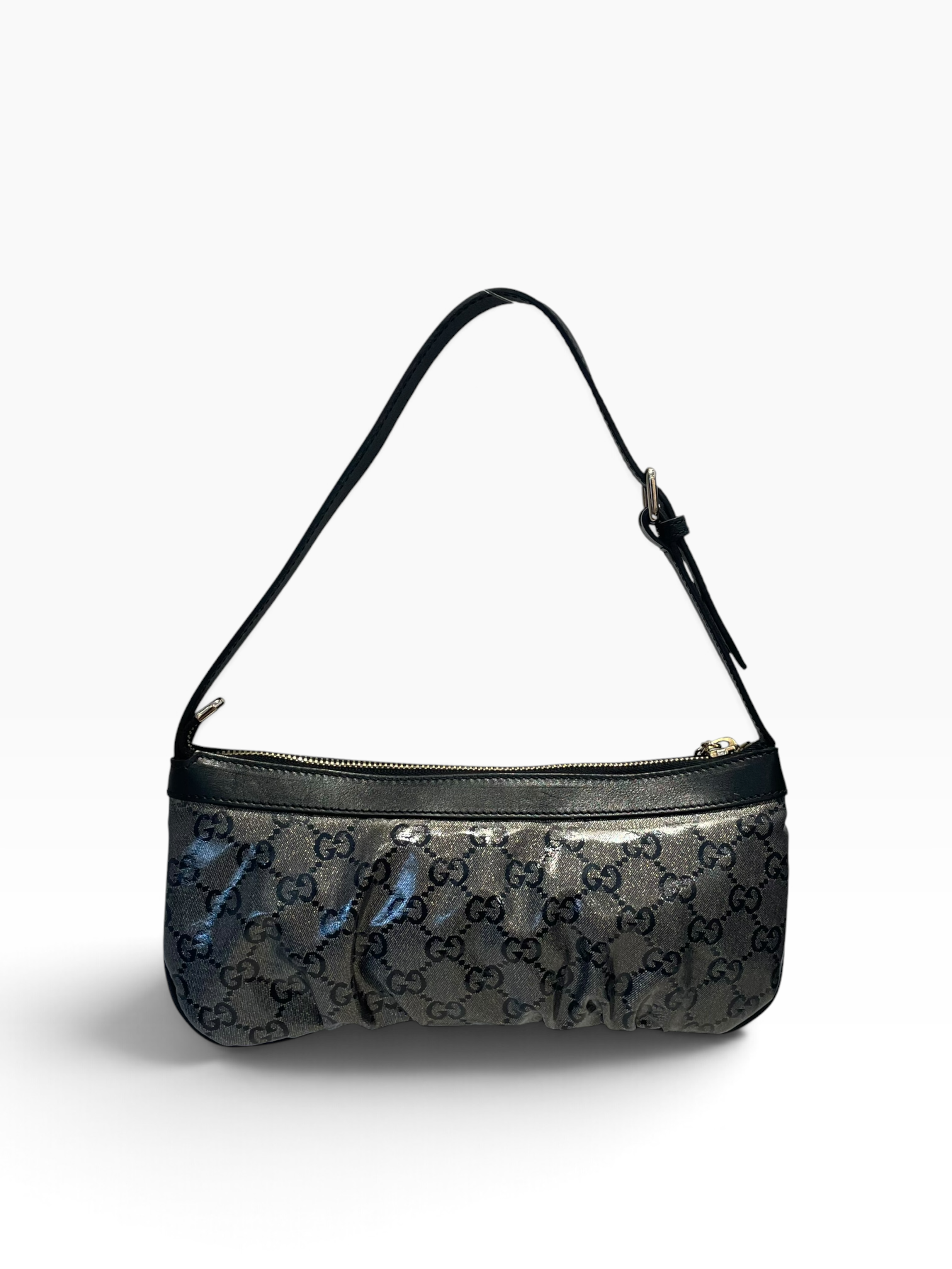 GUCCI/Hand Bag/GRY/GG Crystal-Coated Pochette view 2