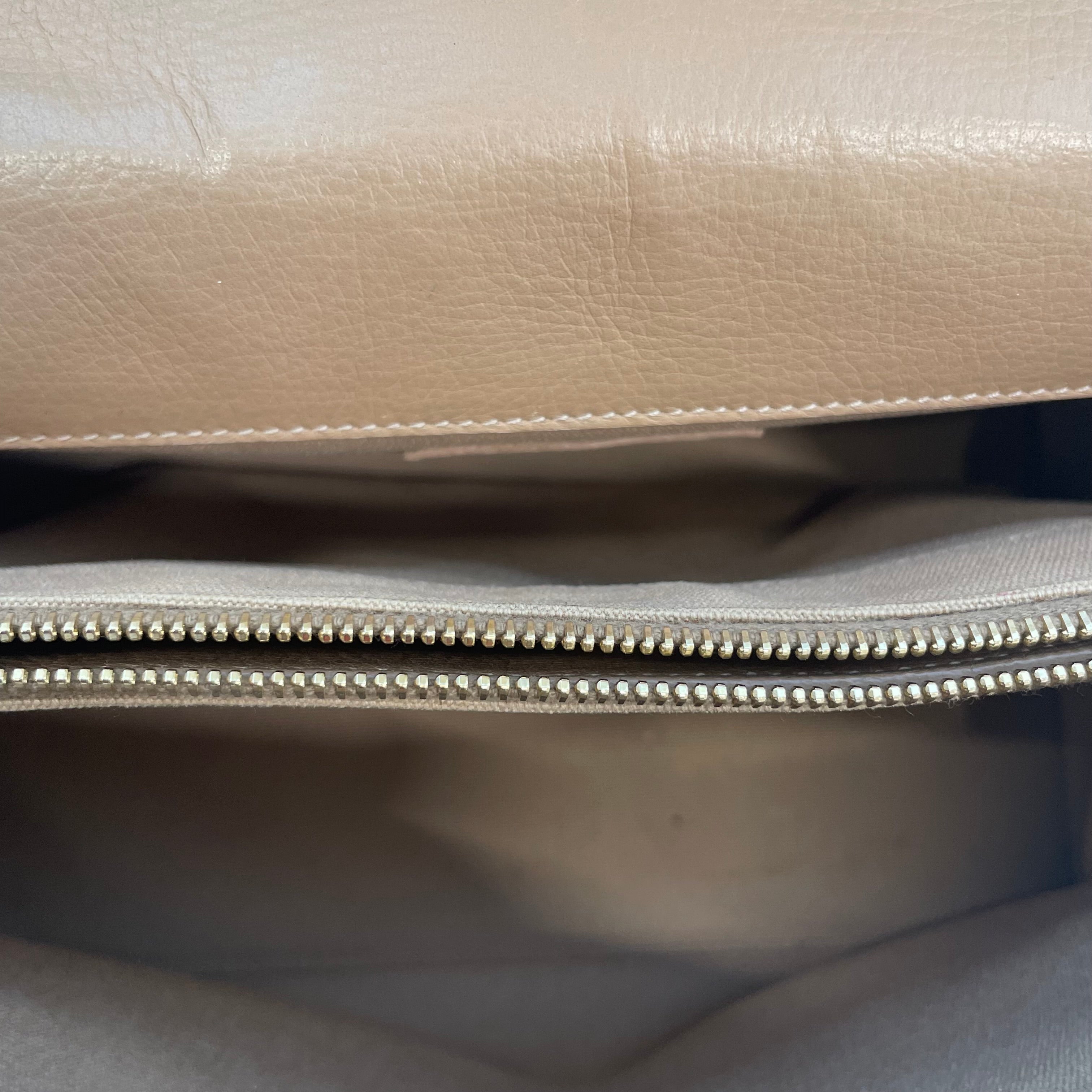 SAINT LAURENT/Cross Body Bag/Leather/BEG/muse toe mini bag view 3